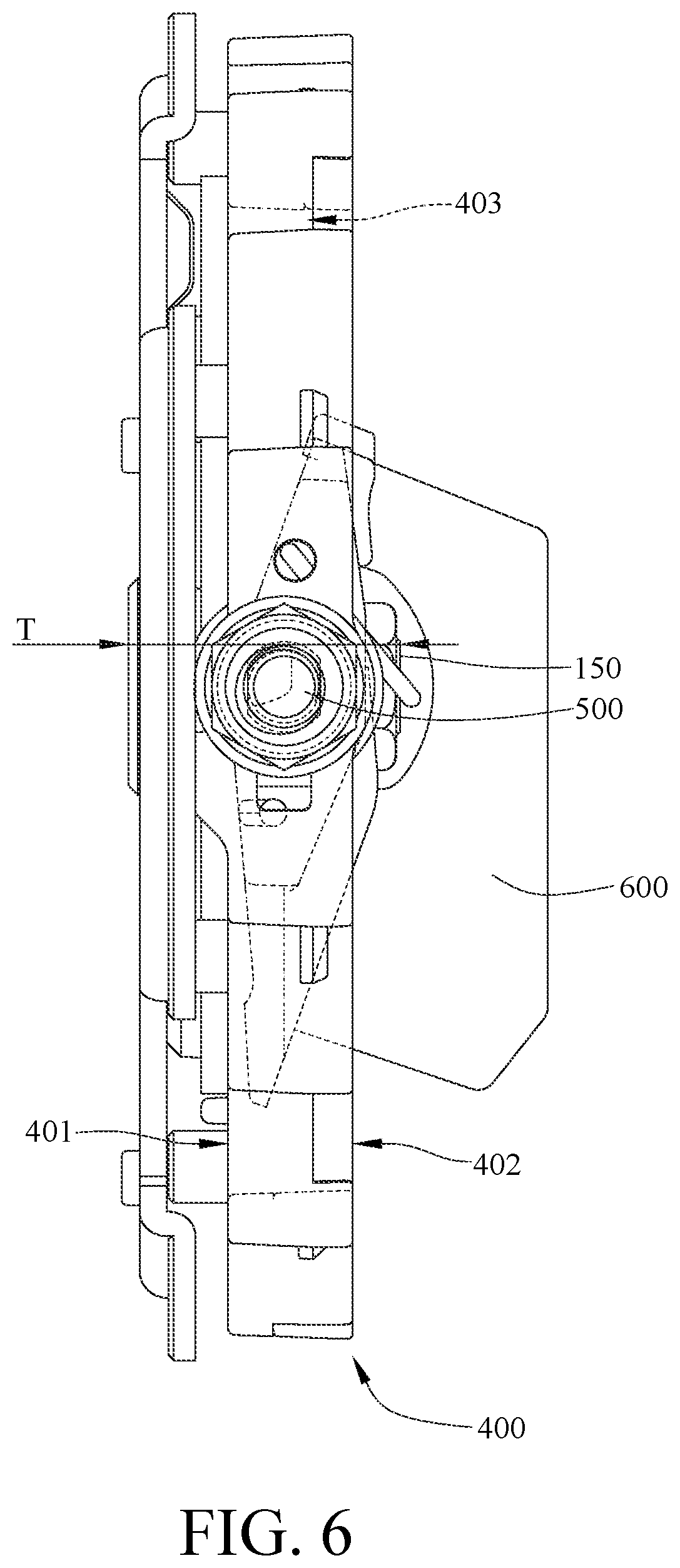 Patent US11774032 Figure 6 – Biaxal pivoting mechanism and angle adjustment device