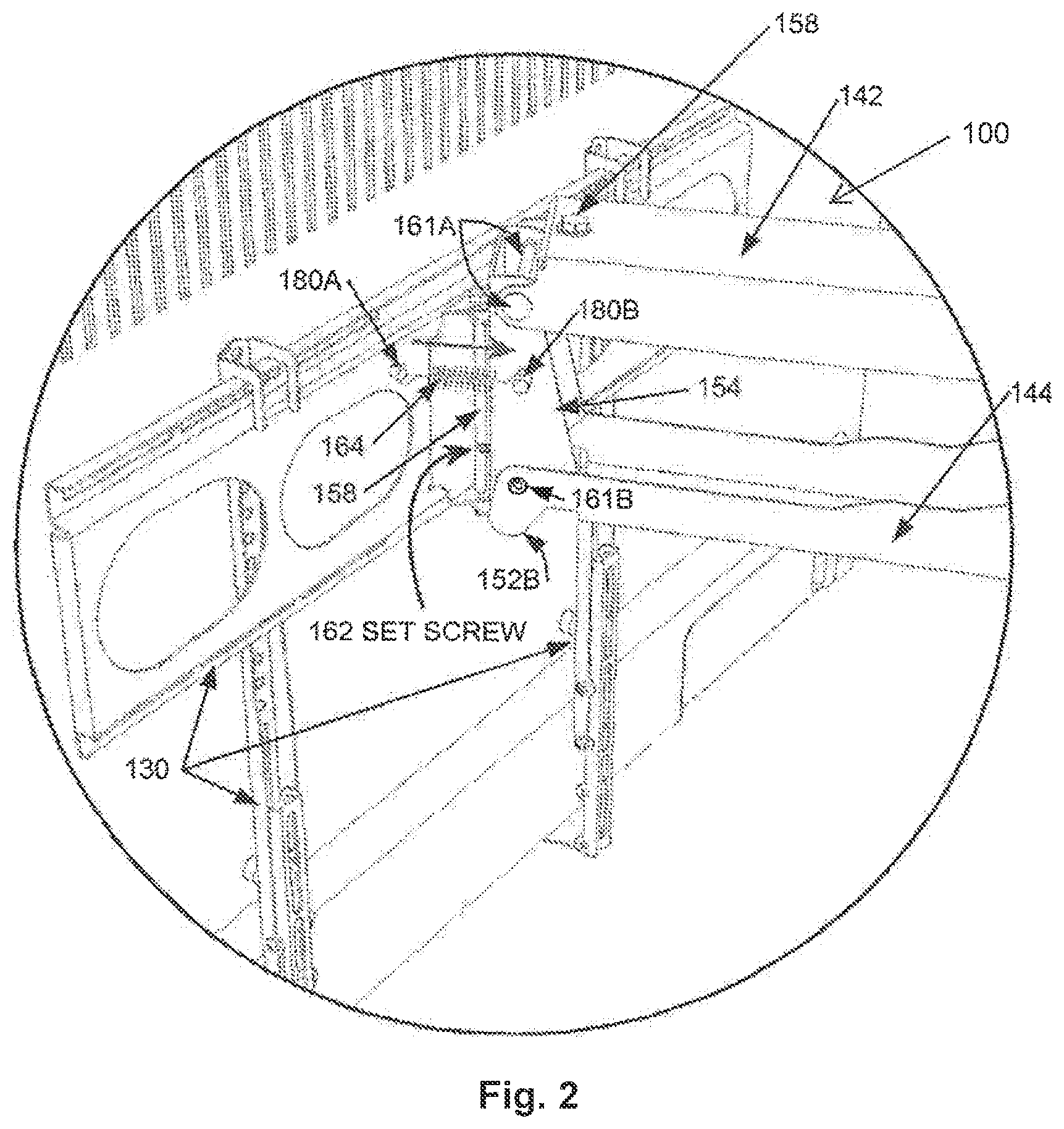 Patent US11774033 Figure 2 – Display mount assembly