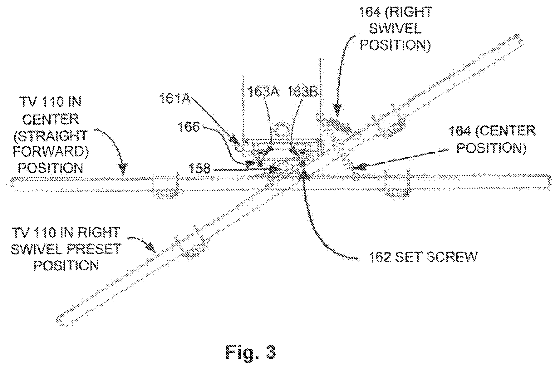 Patent US11774033 Figure 3 – Display mount assembly