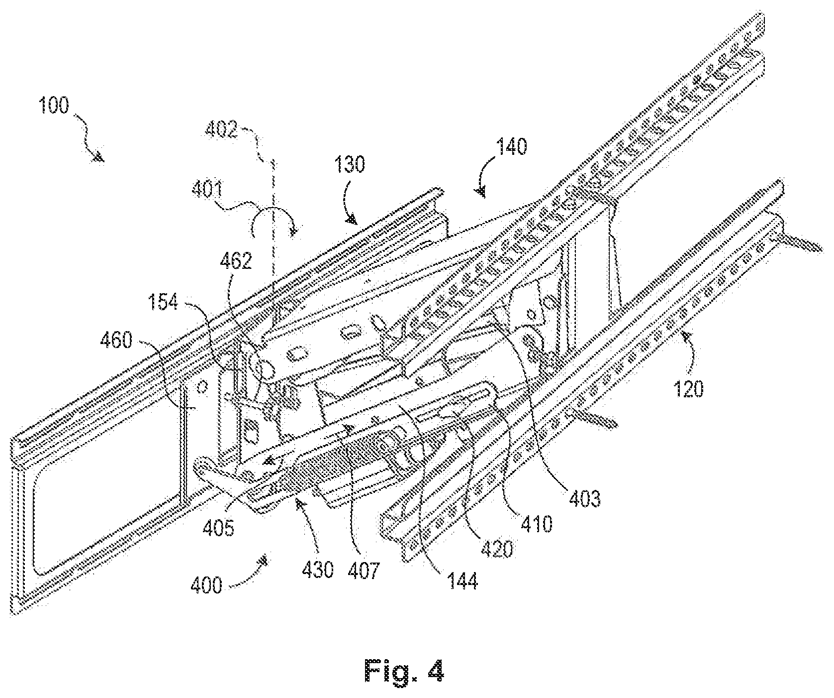 Patent US11774033 Figure 4 – Display mount assembly