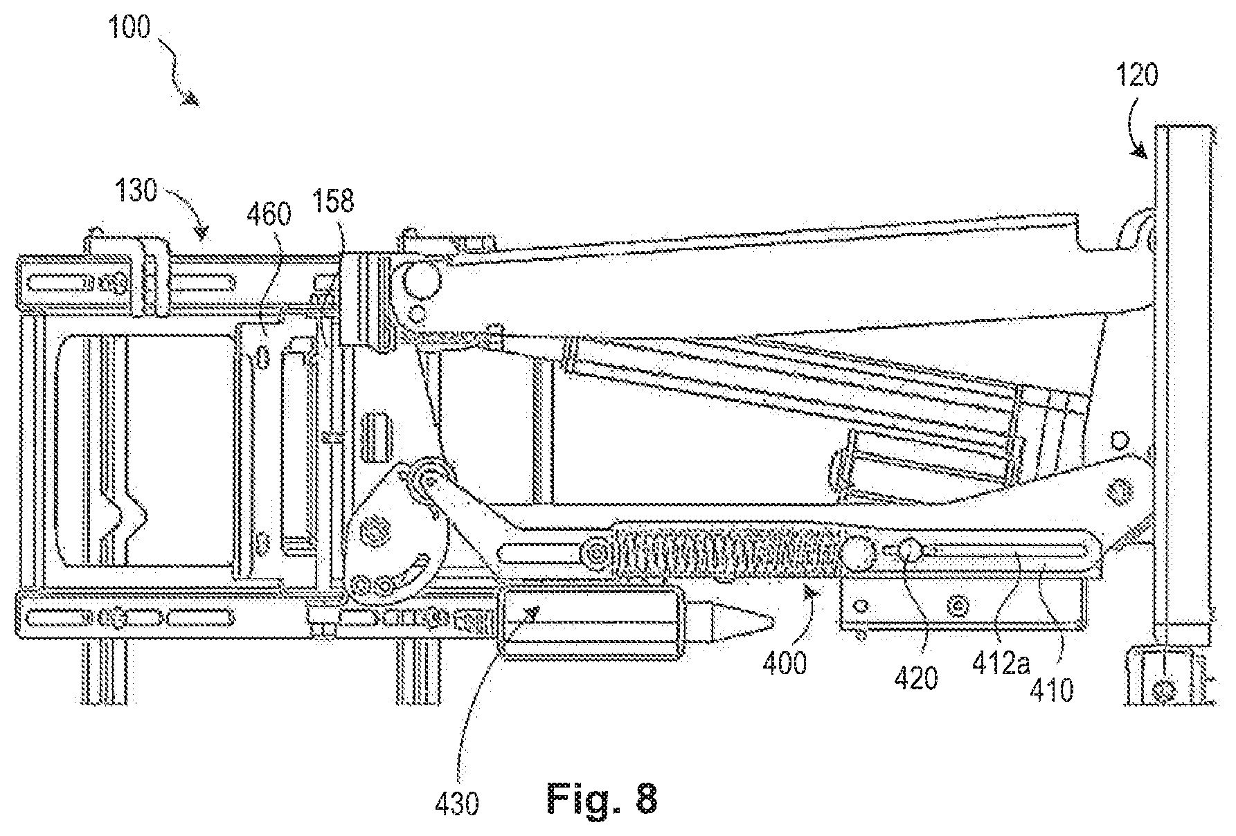 Patent US11774033 Figure 8 – Display mount assembly