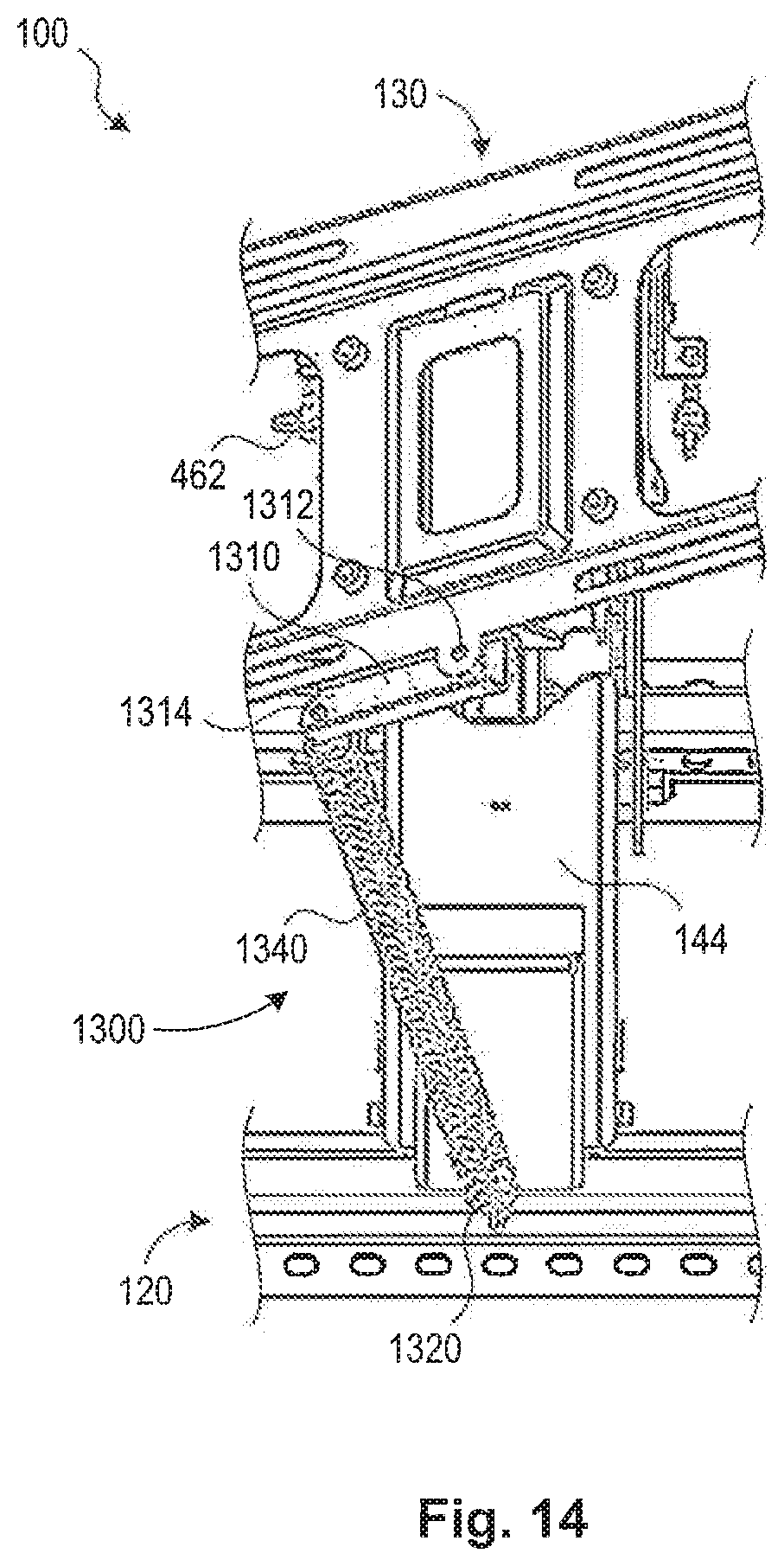 Patent US11774033 Figure 16 – Display mount assembly