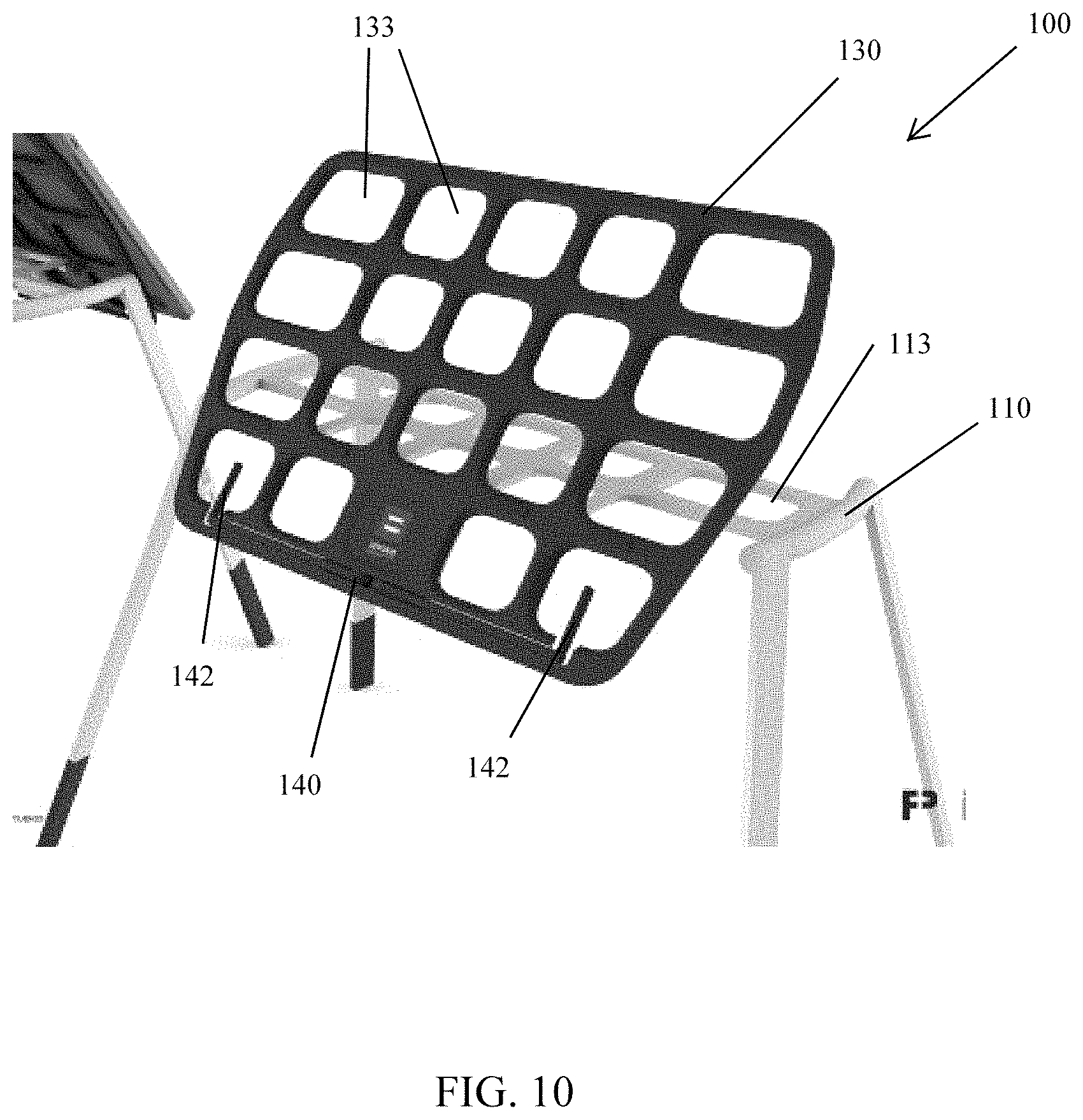 Patent US11774036 Figure 9 – Device for holding portable electronics