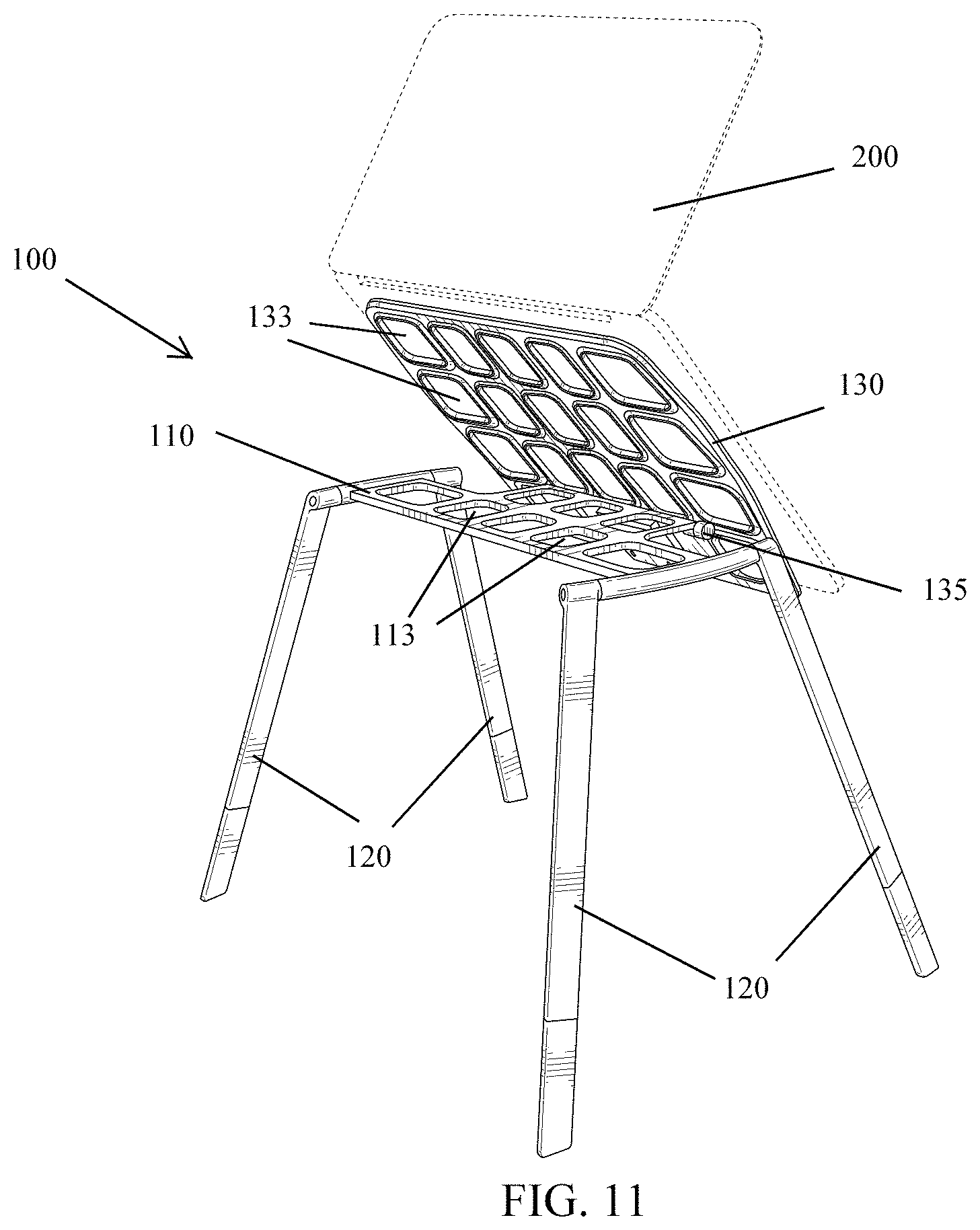 Patent US11774036 Figure 10 – Device for holding portable electronics