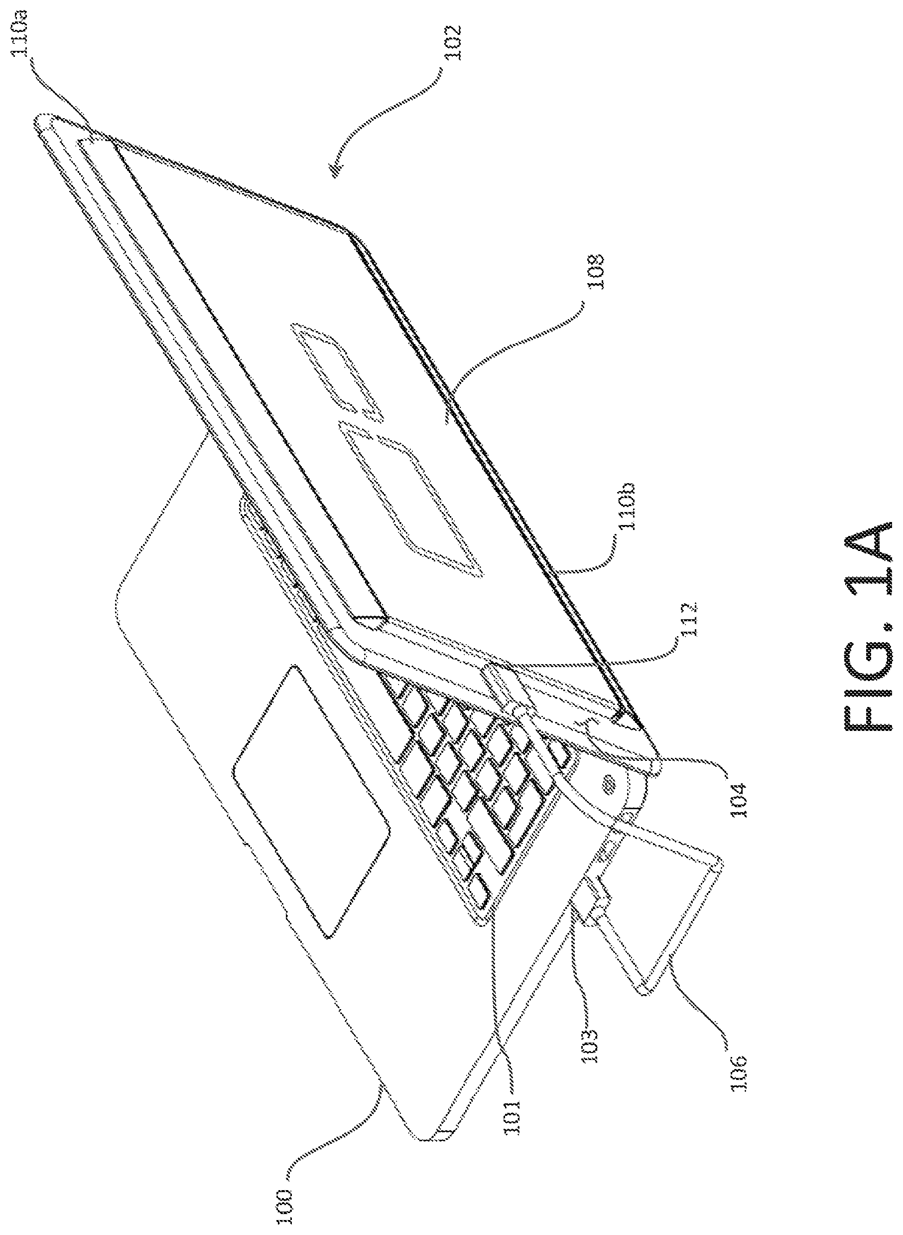 Patent US11774037 Figure 1 – Auxiliary display kickstand
