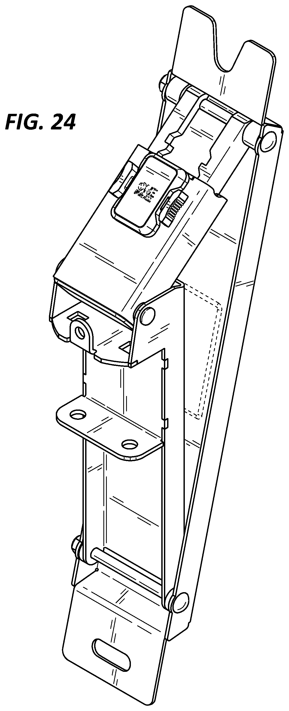 Patent US11774039 Figure 16 – Television support tilt mechanism