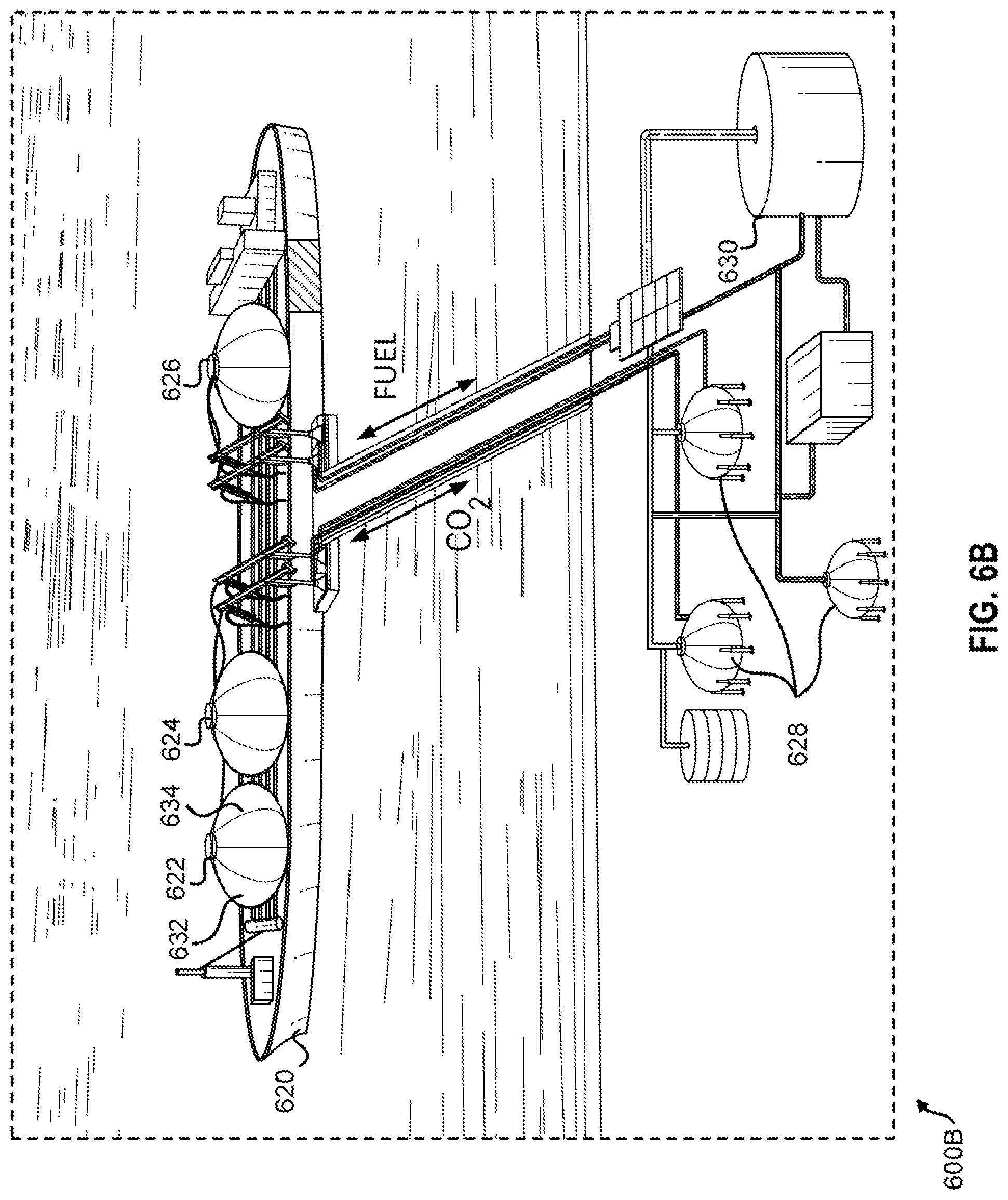 Patent US11774042 Figure 12 – Systems and methods for transporting fuel and carbon dioxide in a dual fluid vessel