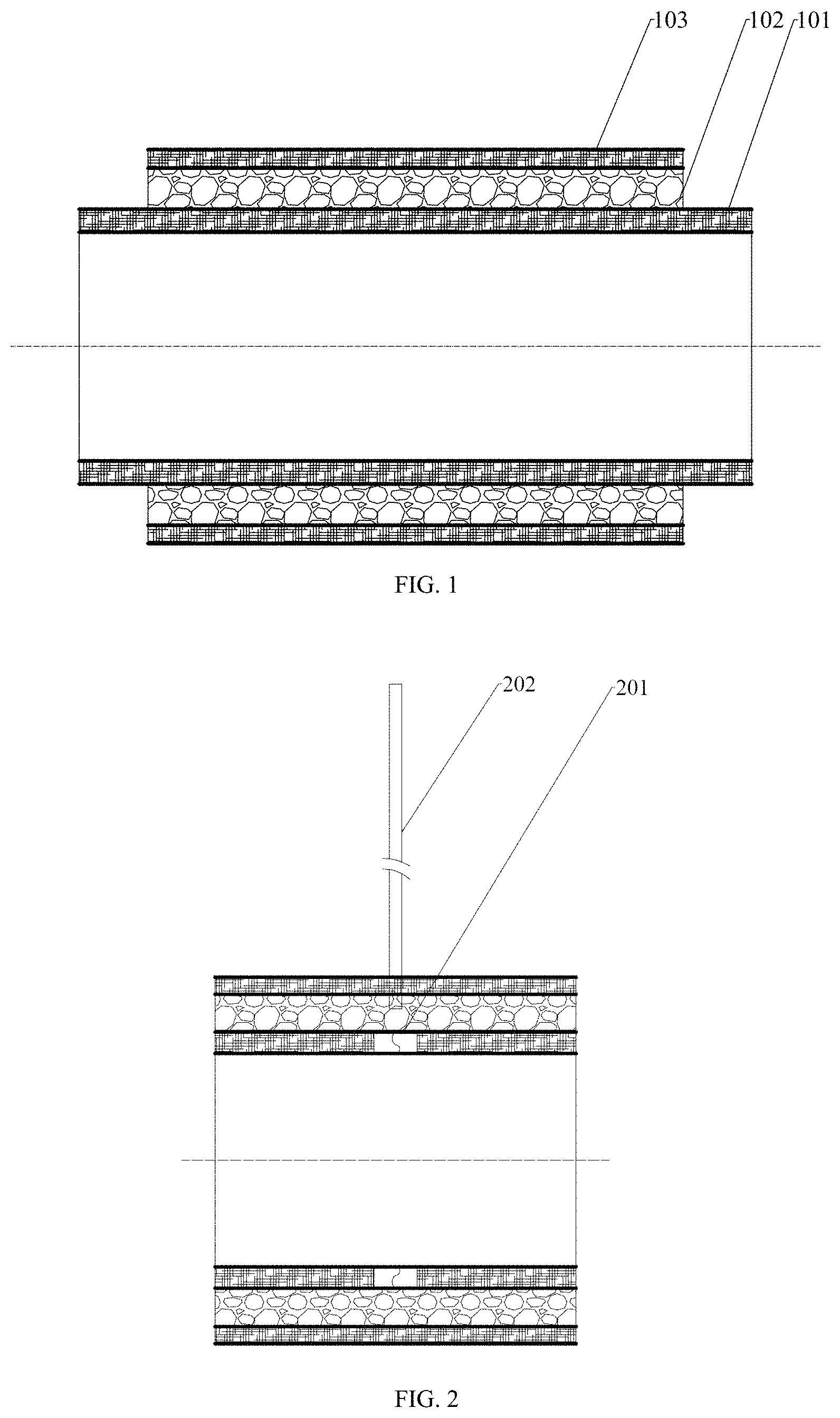 Patent US11774044 Figure 1 – Composite pipeline for transporting hydrogen and method for monitoring hydrogen leakage