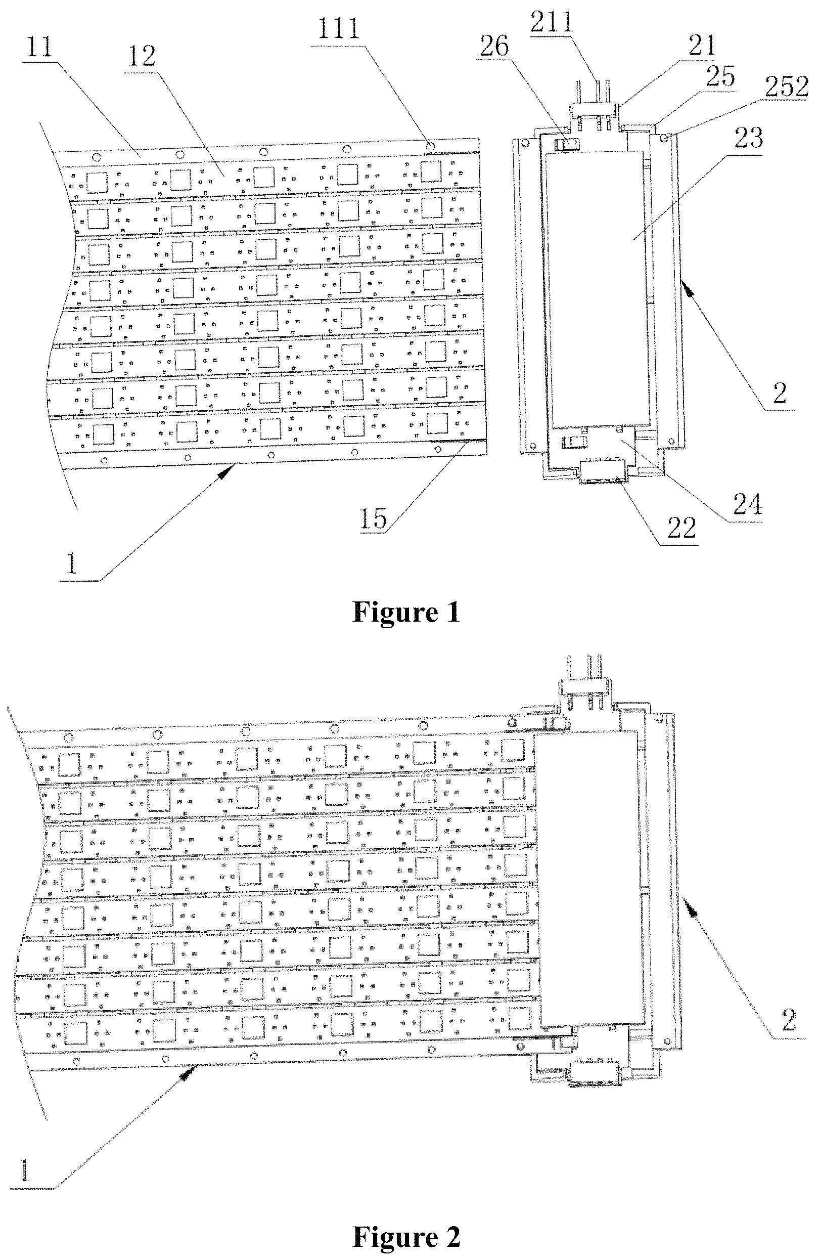 Patent US11774046 Figure 1 – LED light source assembly and high-power lamp using the same