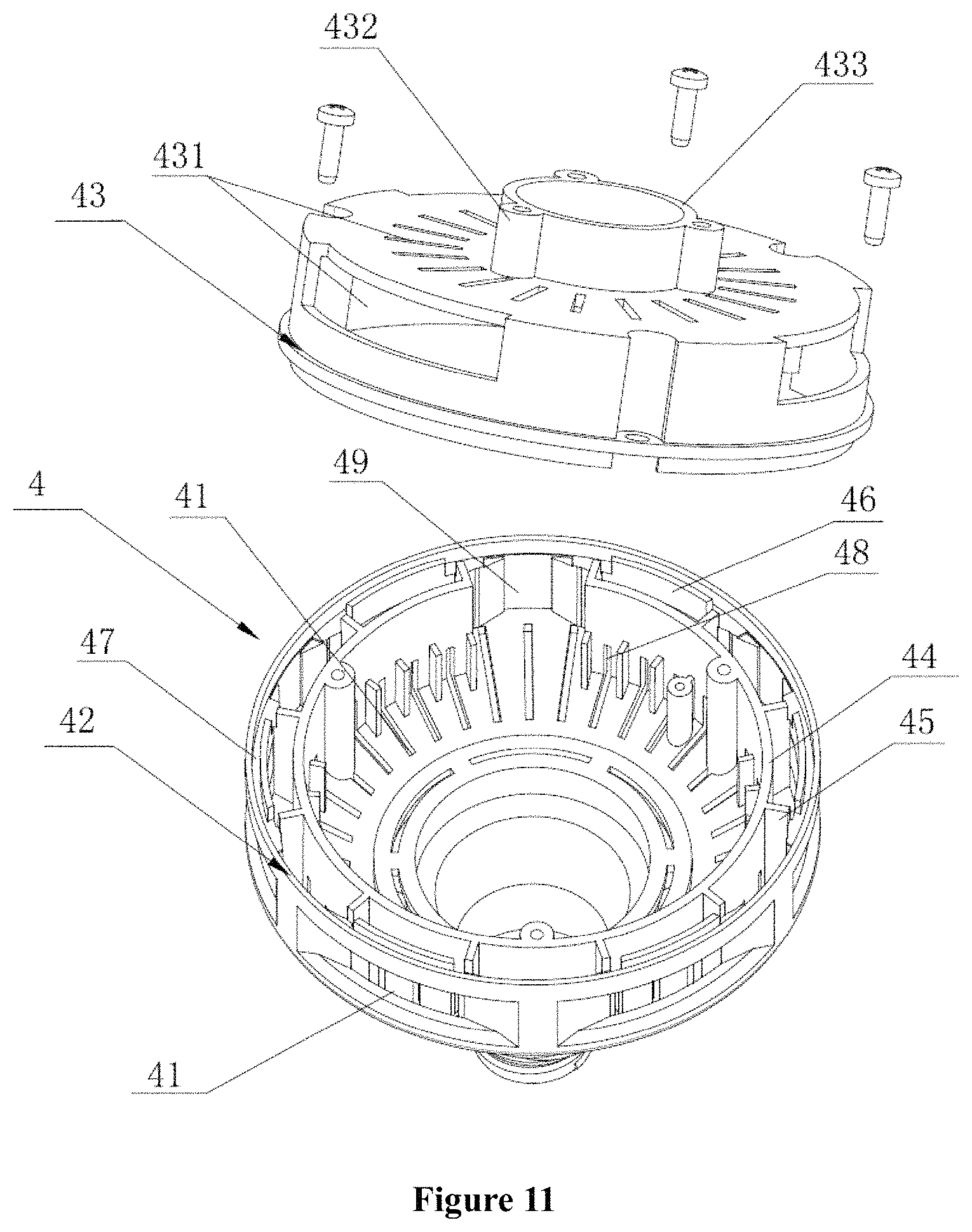 Patent US11774046 Figure 8 – LED light source assembly and high-power lamp using the same