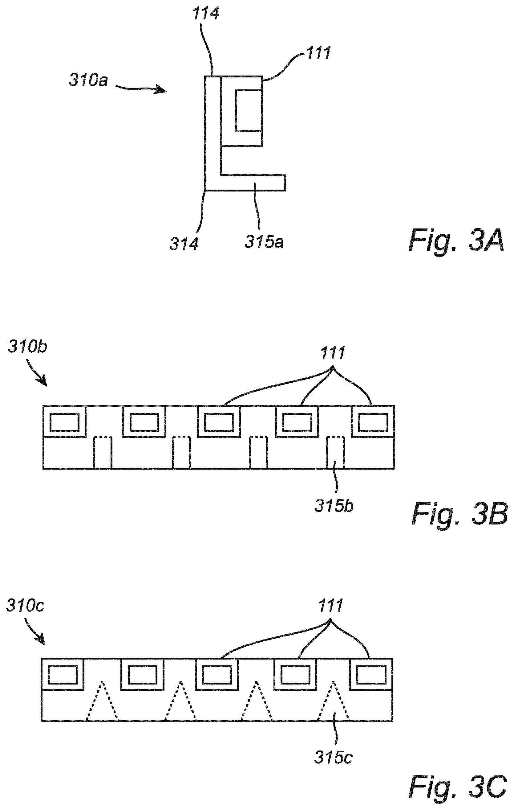 Patent US11774047 Figure 3 – LED strip configurtions for large area round luminaires providing homogeneous lighting