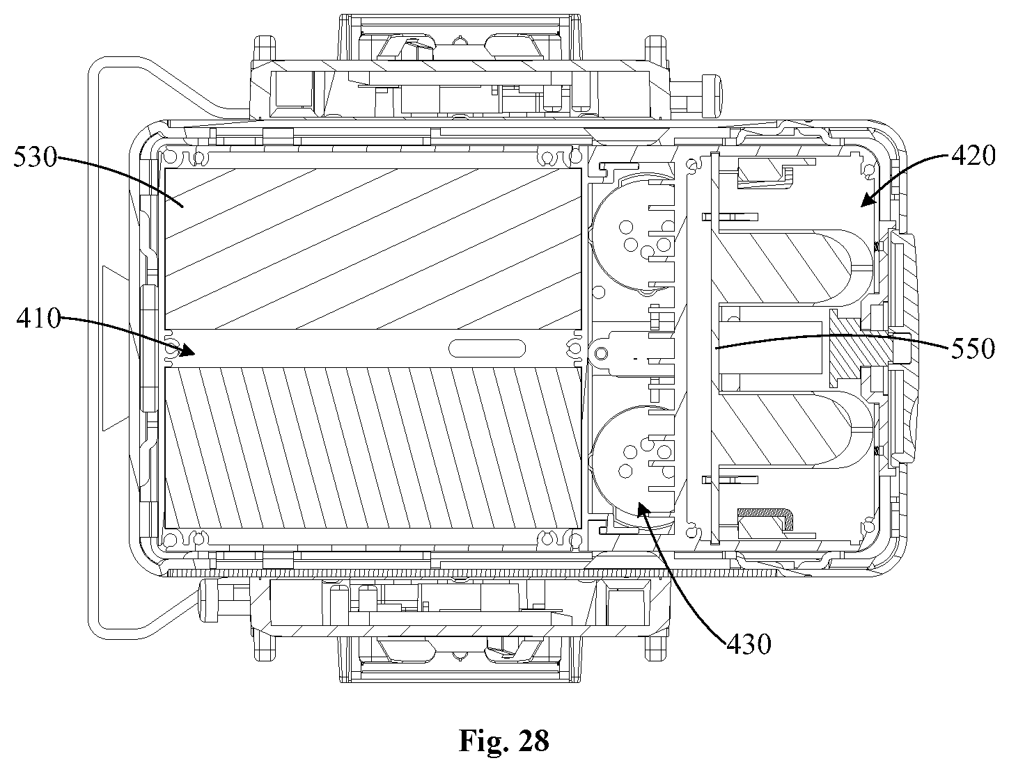 Patent US11774053 Figure 16 – Light board and spotlight