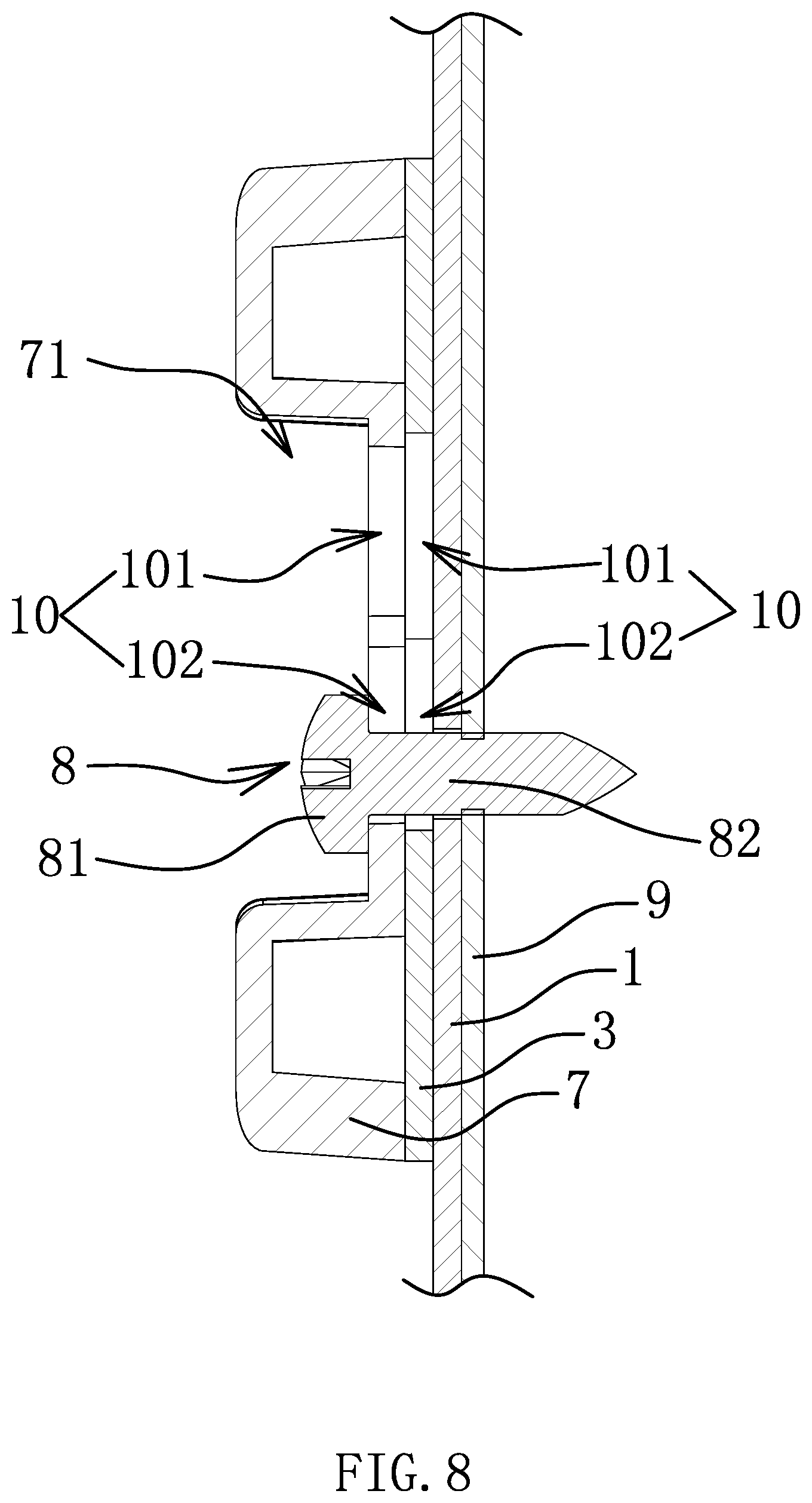 Patent US11774054 Figure 8 – Downlight