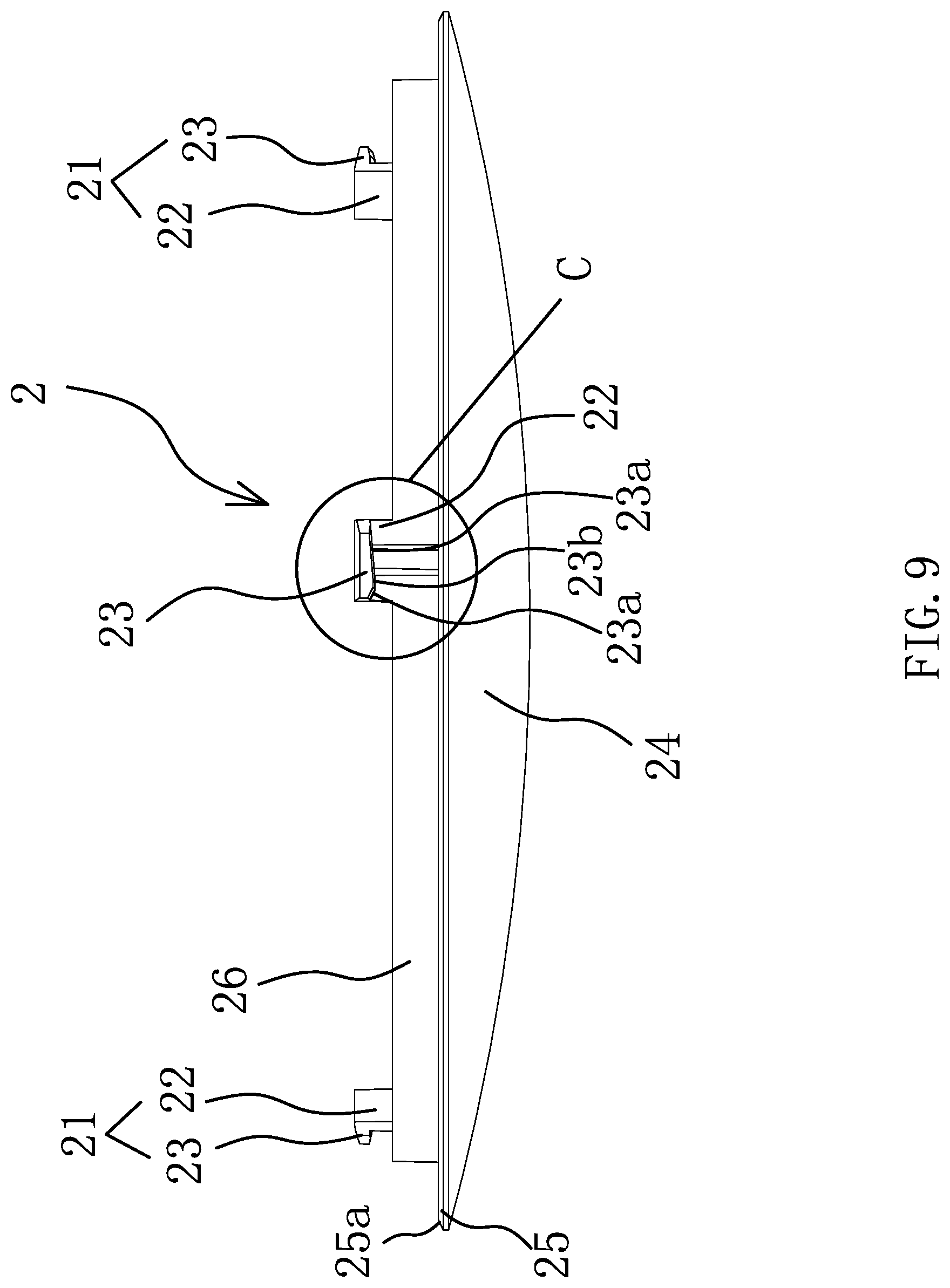Patent US11774054 Figure 9 – Downlight