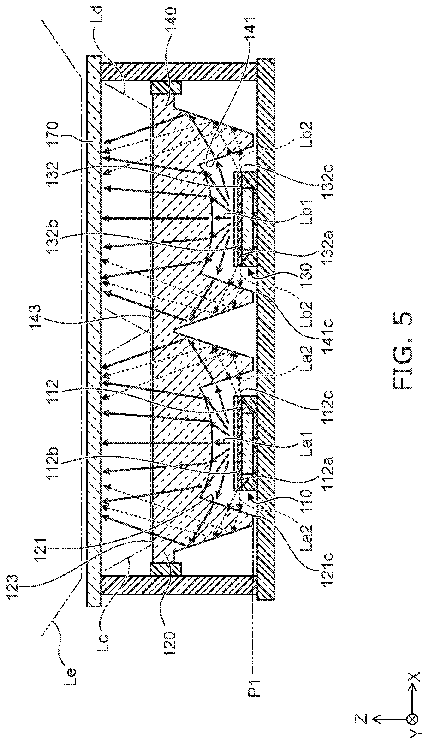 Patent US11774057 Figure 5 – Light emitting module