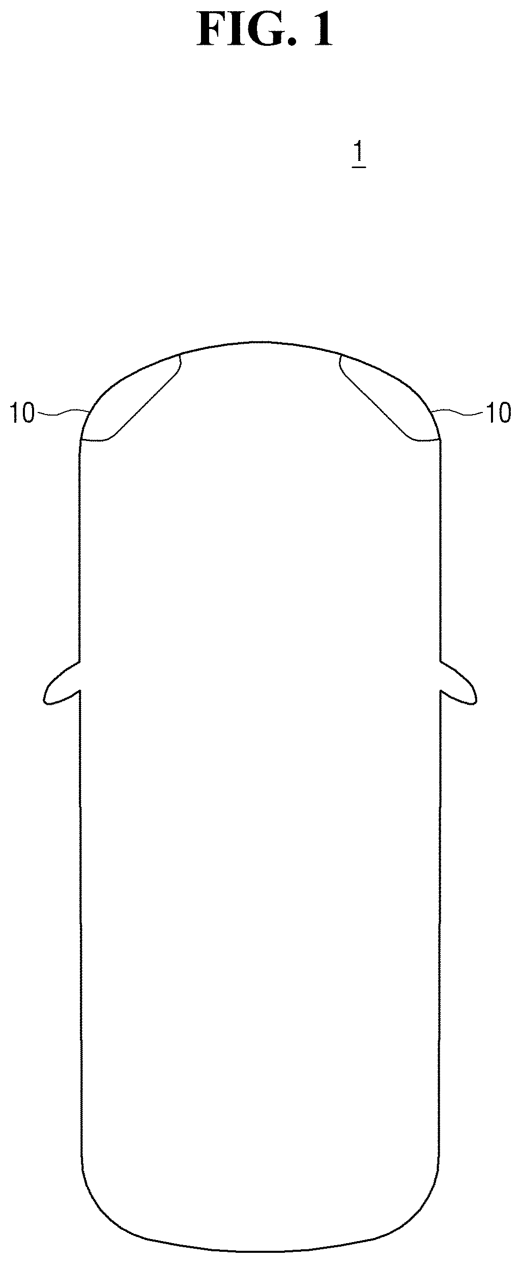 Patent US11774059 Figure 1 – Lamp for vehicle