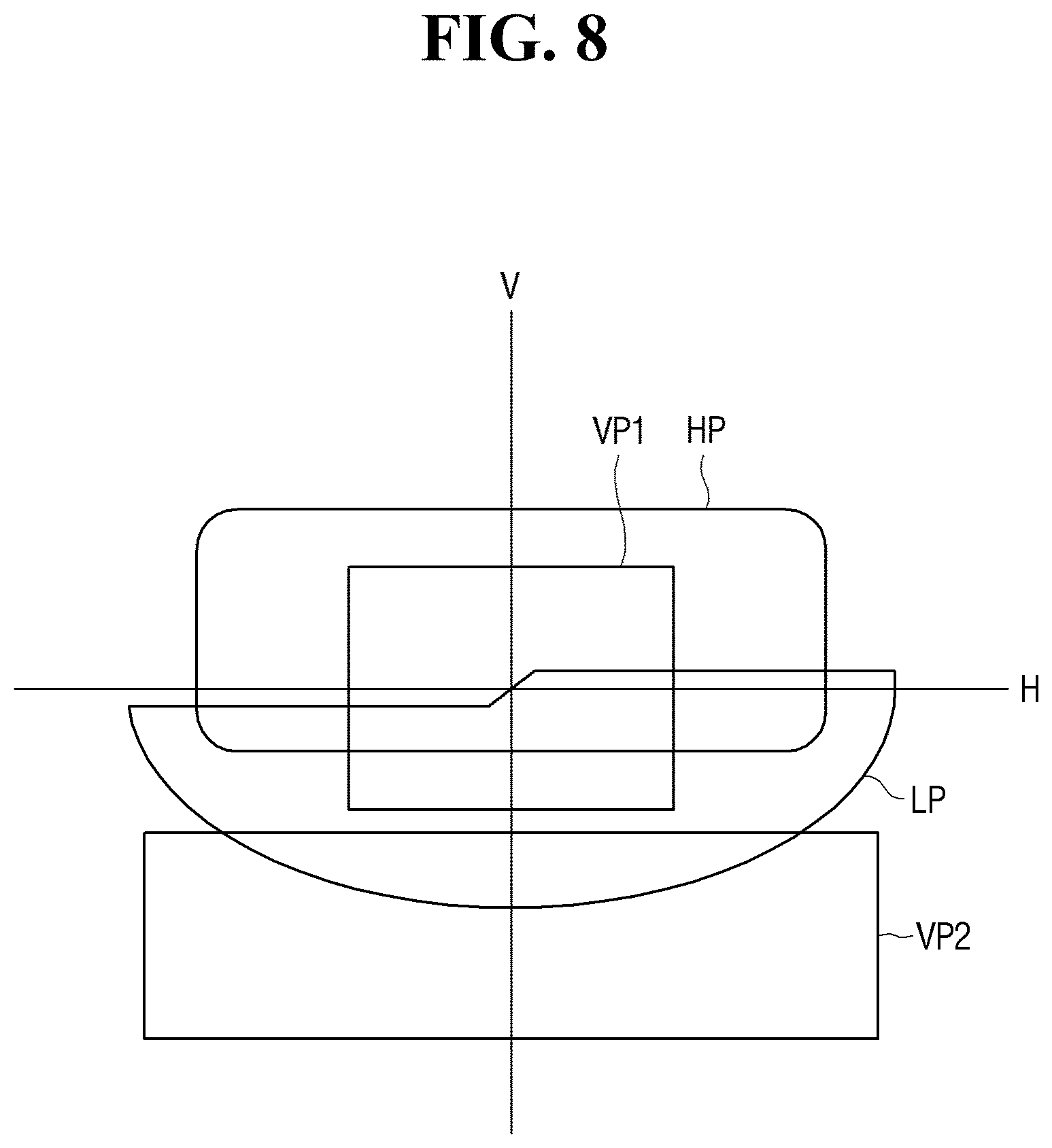 Patent US11774059 Figure 8 – Lamp for vehicle