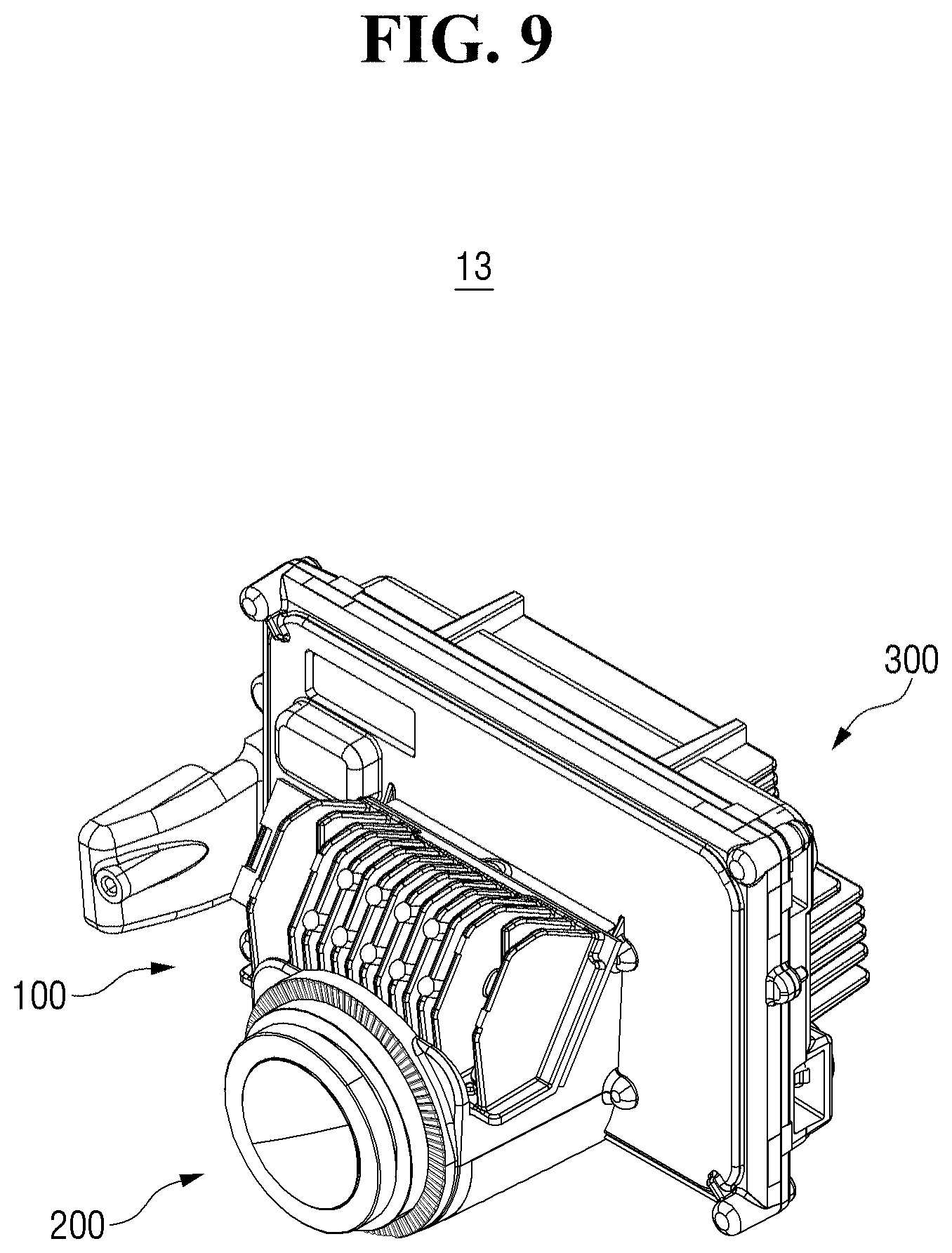 Patent US11774059 Figure 9 – Lamp for vehicle