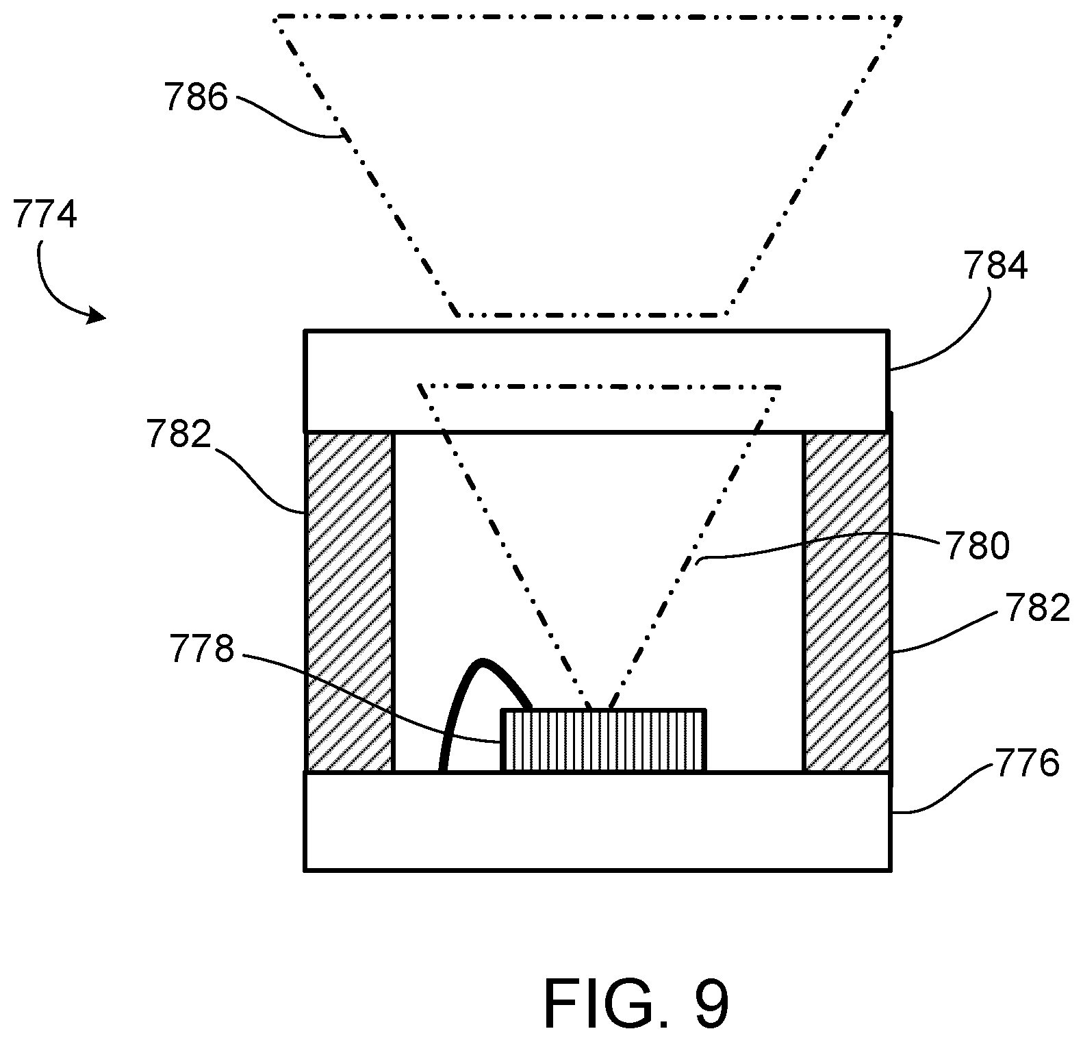 Patent US11774060 Figure 10 – Structured and diffuse light generation