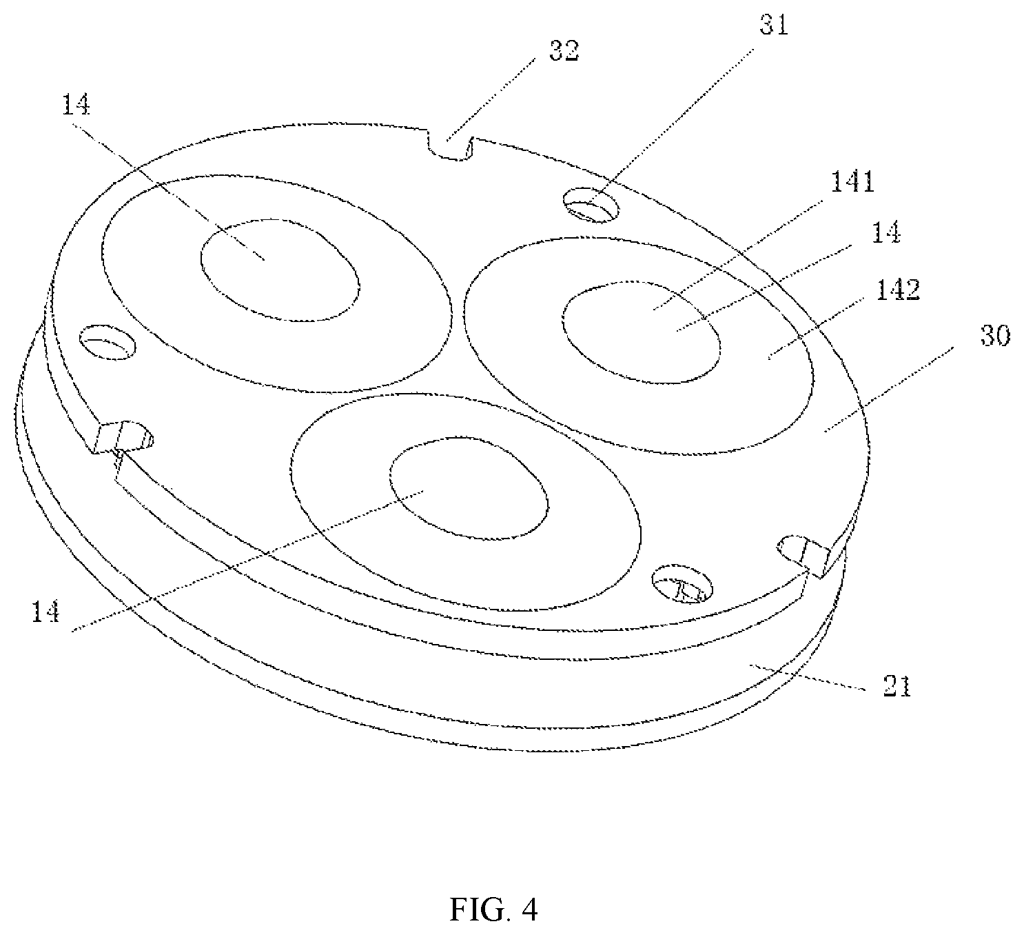 Patent US11774062 Figure 3 – Lens with total reflective incident surface and lighting fixture