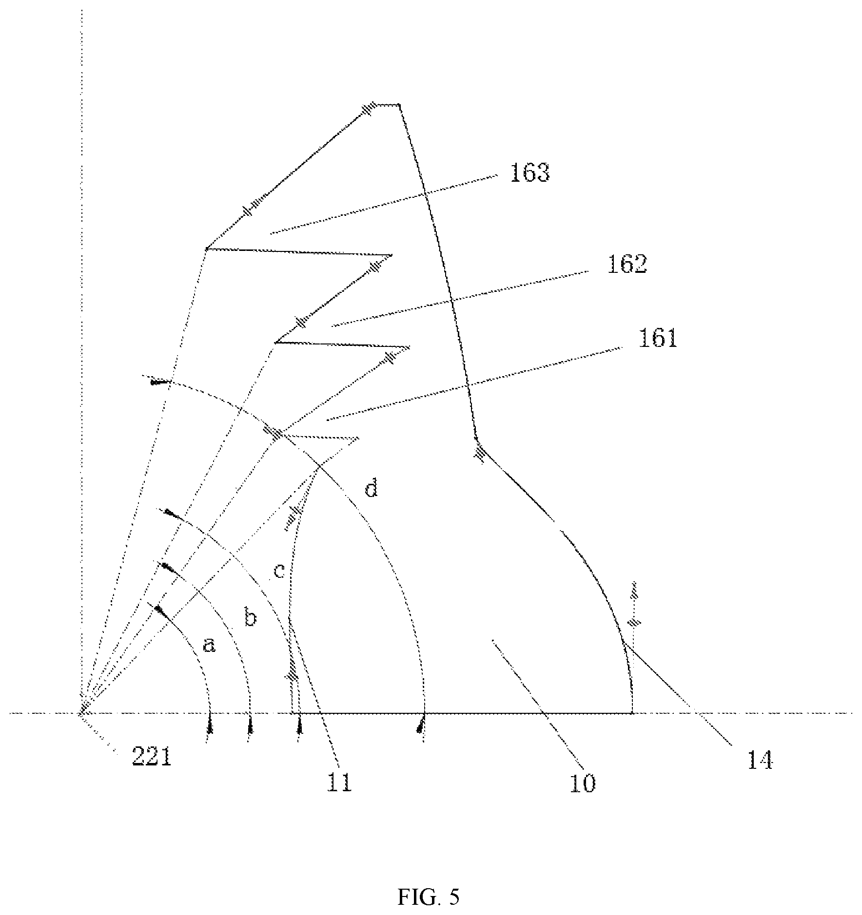Patent US11774062 Figure 4 – Lens with total reflective incident surface and lighting fixture