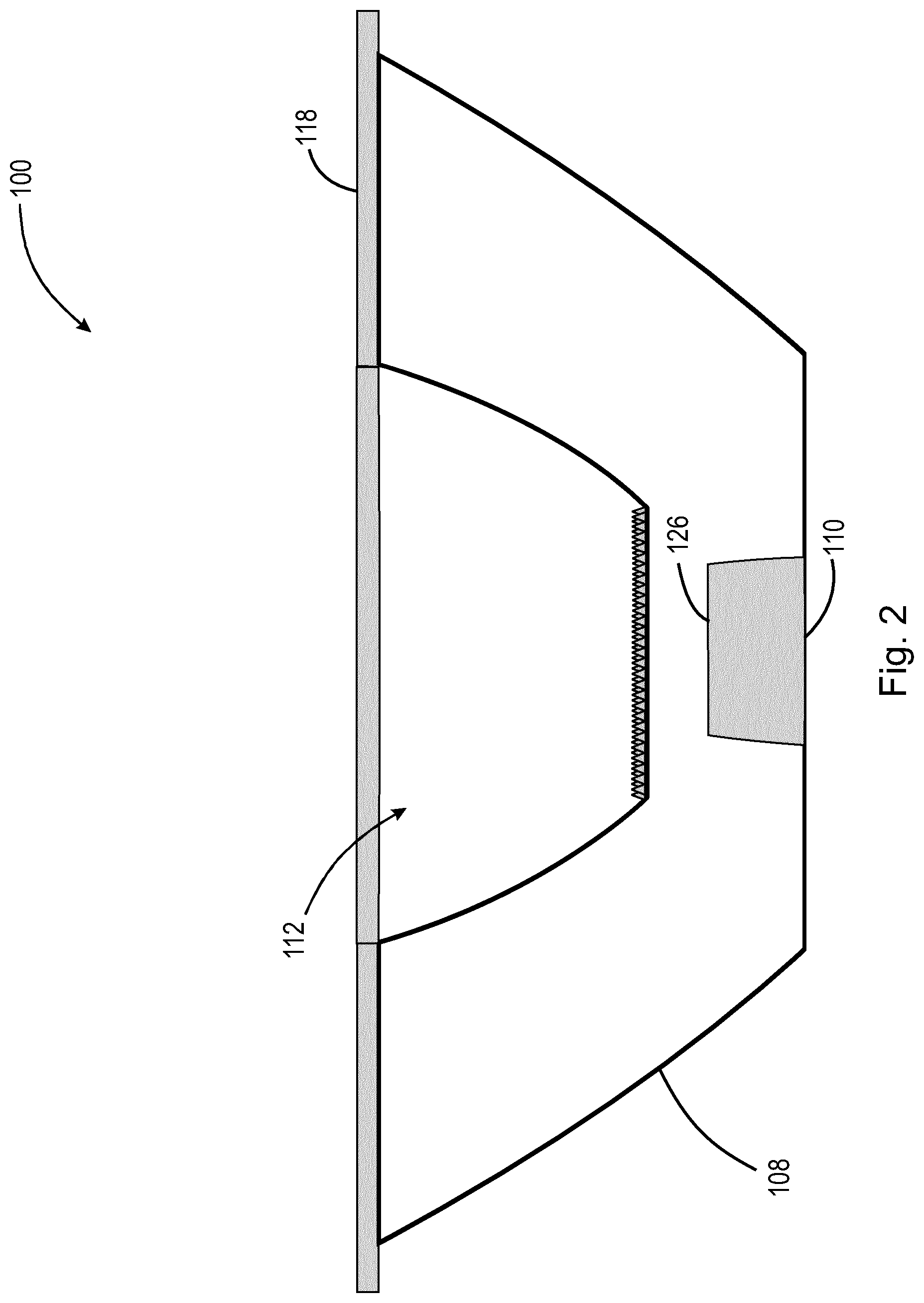 Patent US11774063 Figure 2 – Color mixing with total internal reflector and center reflector