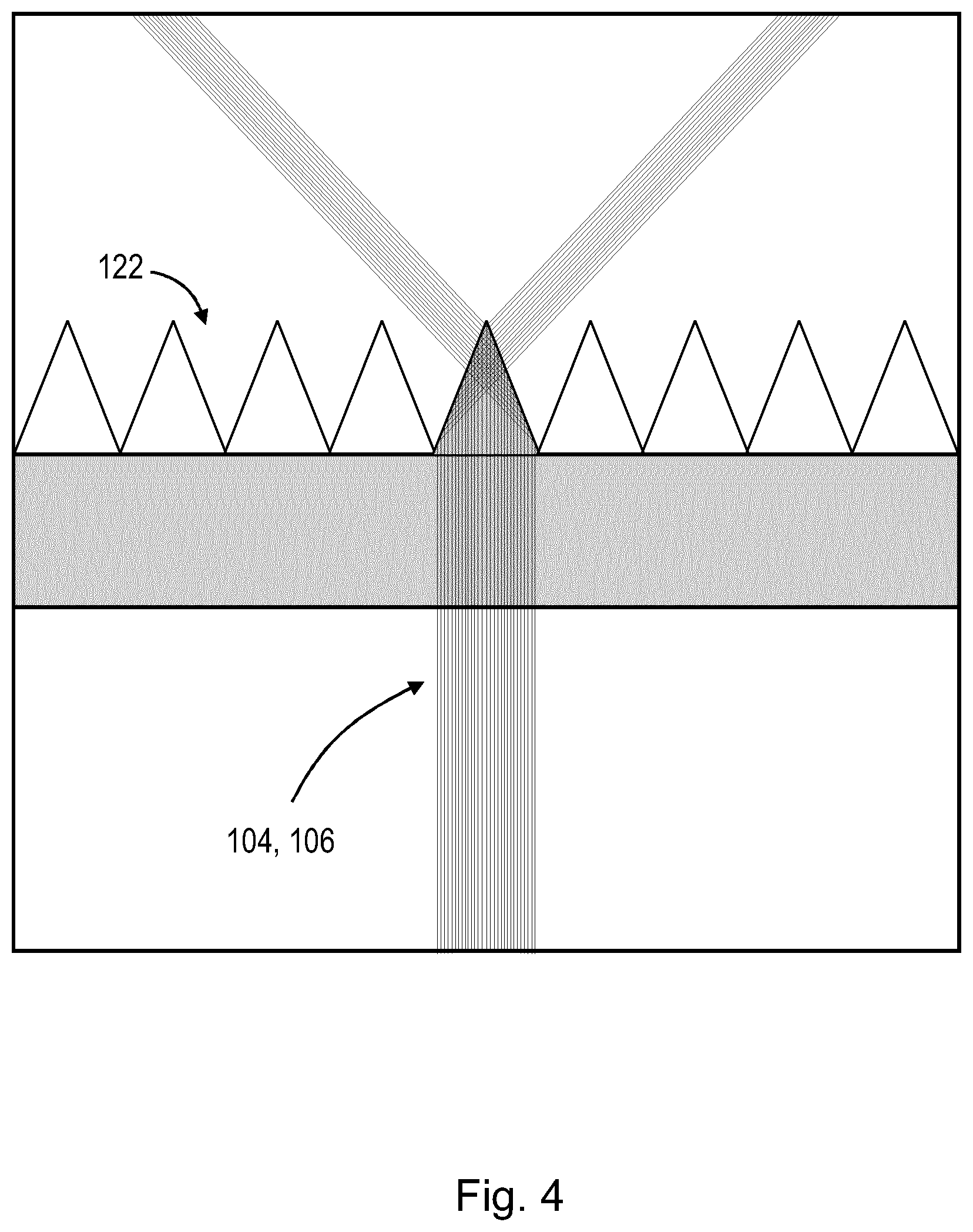Patent US11774063 Figure 4 – Color mixing with total internal reflector and center reflector