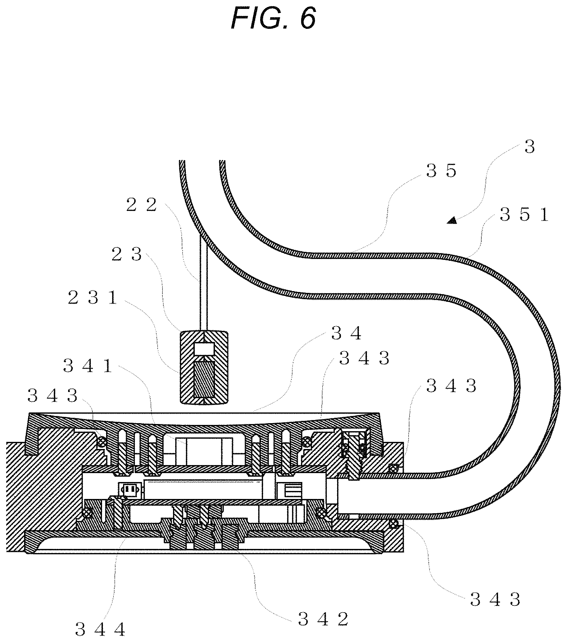 Patent US11774064 Figure 6 – Lighting device provided with lighting equipment lens