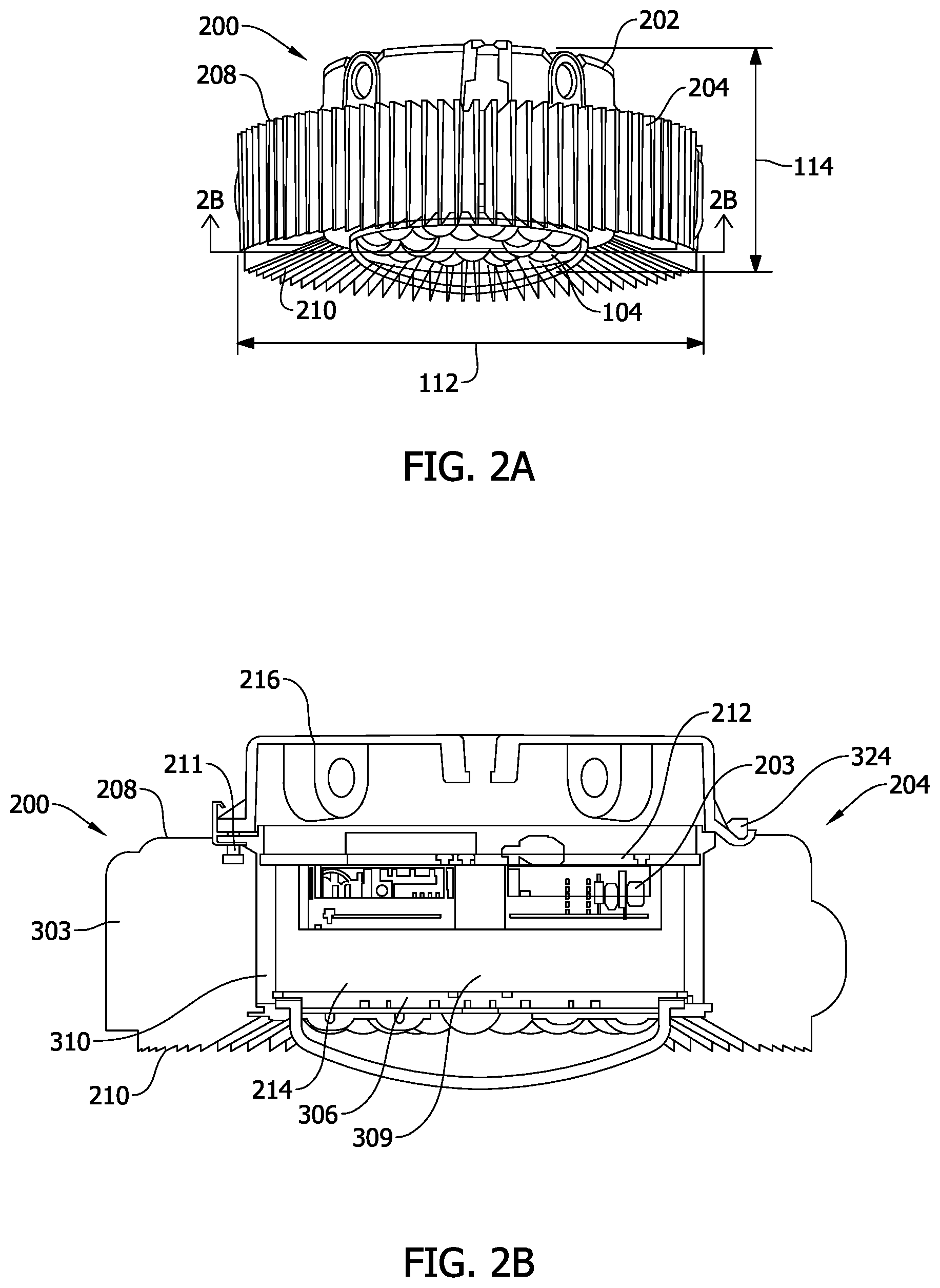 Patent US11774070 Figure 2 – Harsh and hazardous location high lumen luminaire assembly and method