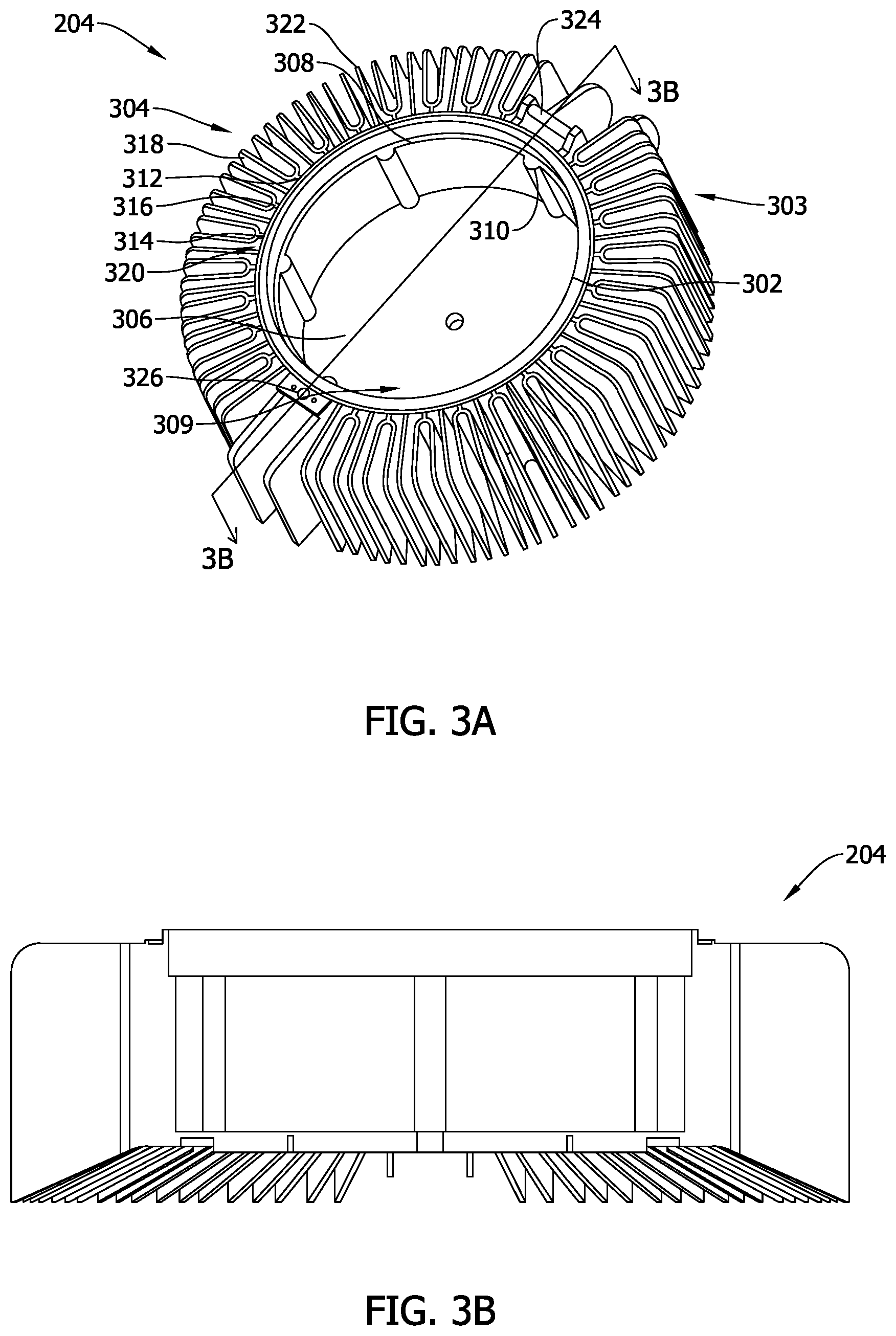 Patent US11774070 Figure 3 – Harsh and hazardous location high lumen luminaire assembly and method