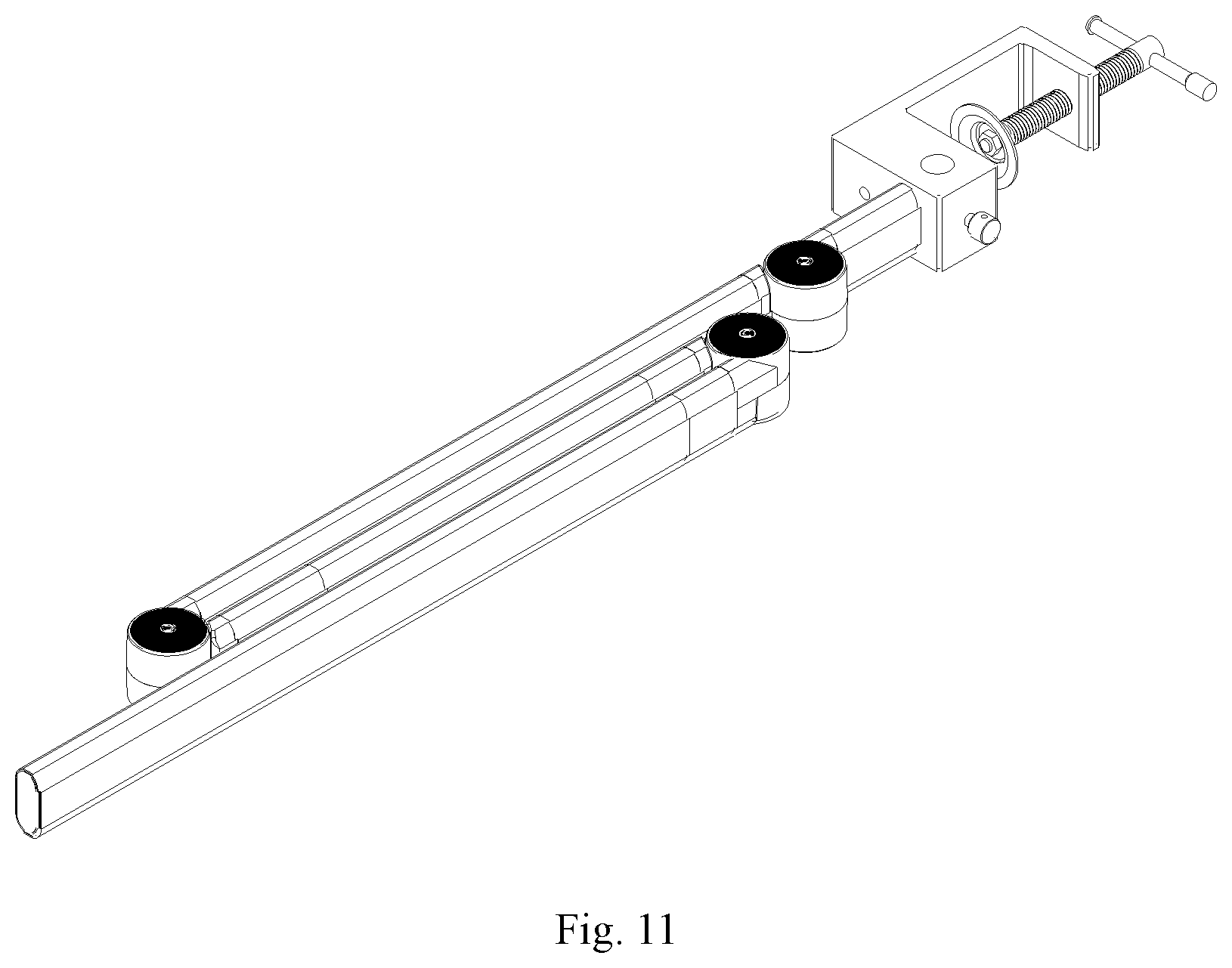 Patent US11774073 Figure 6 – Foldable clamp-on desk lamp with multi-angle adjustment function