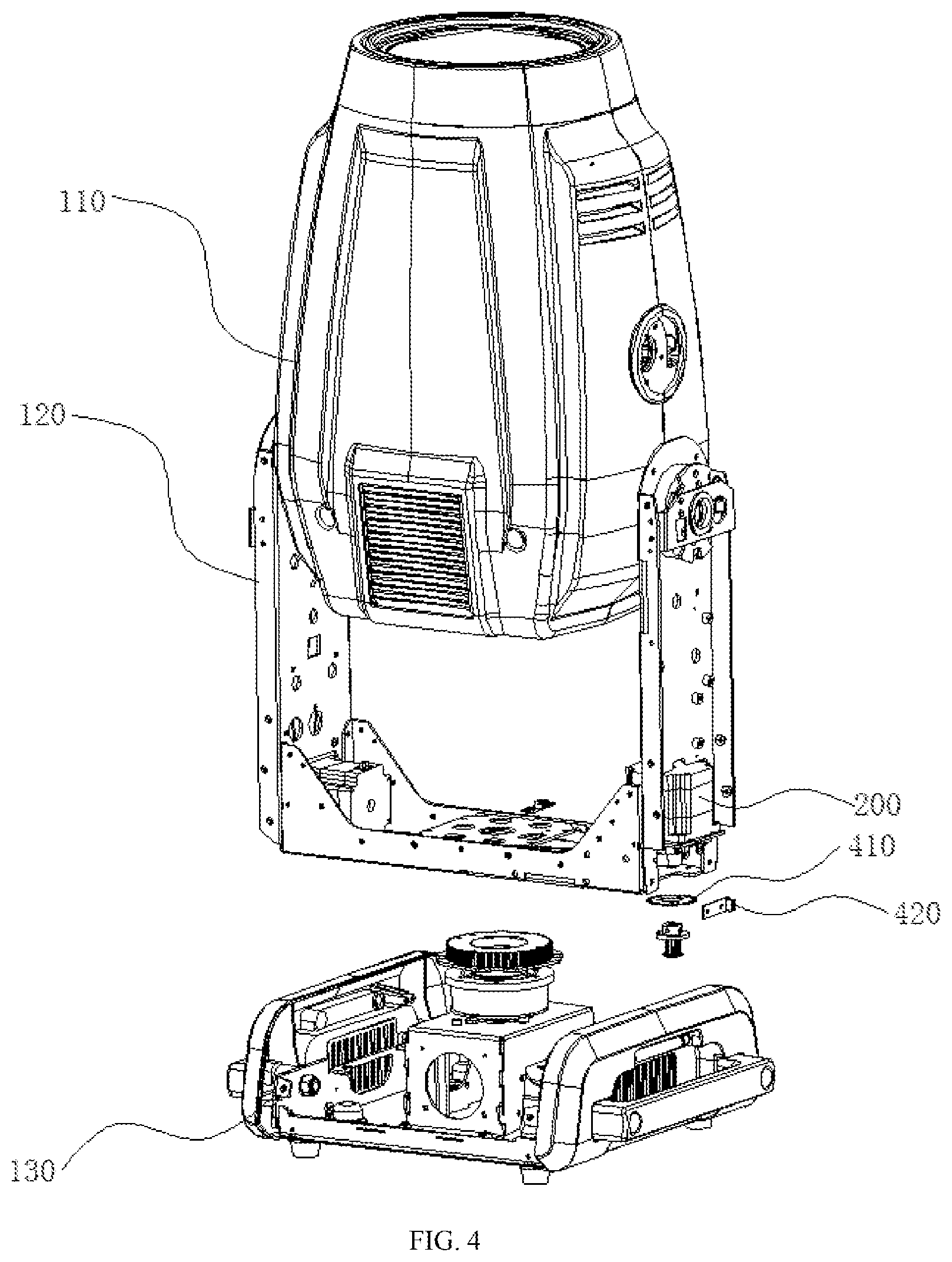 Patent US11774074 Figure 4 – Low-noise reset control system of light fixture