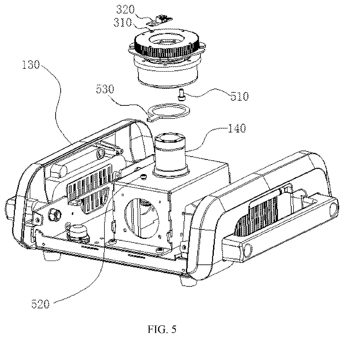 Patent US11774074 Figure 5 – Low-noise reset control system of light fixture