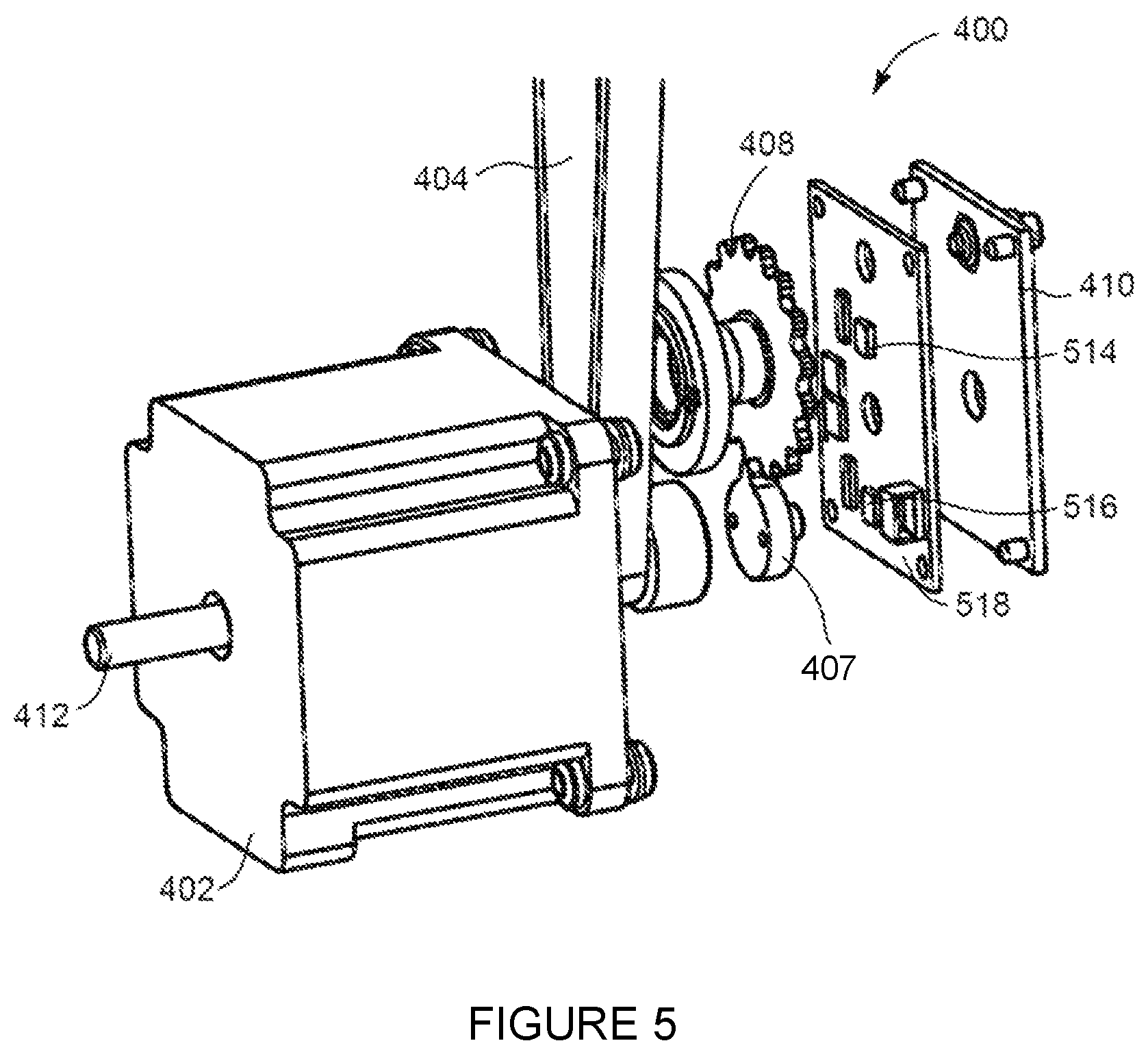 Patent US11774075 Figure 5 – Absolute position sensing system for stepper motor mechanism