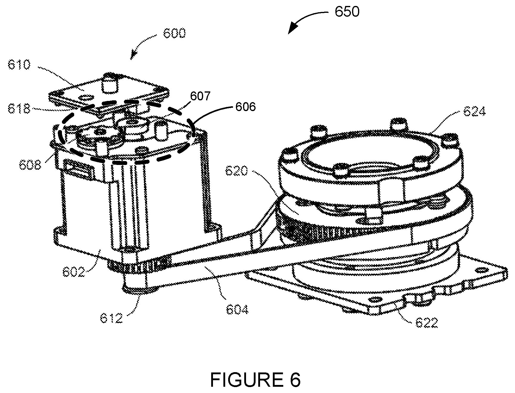 Patent US11774075 Figure 6 – Absolute position sensing system for stepper motor mechanism
