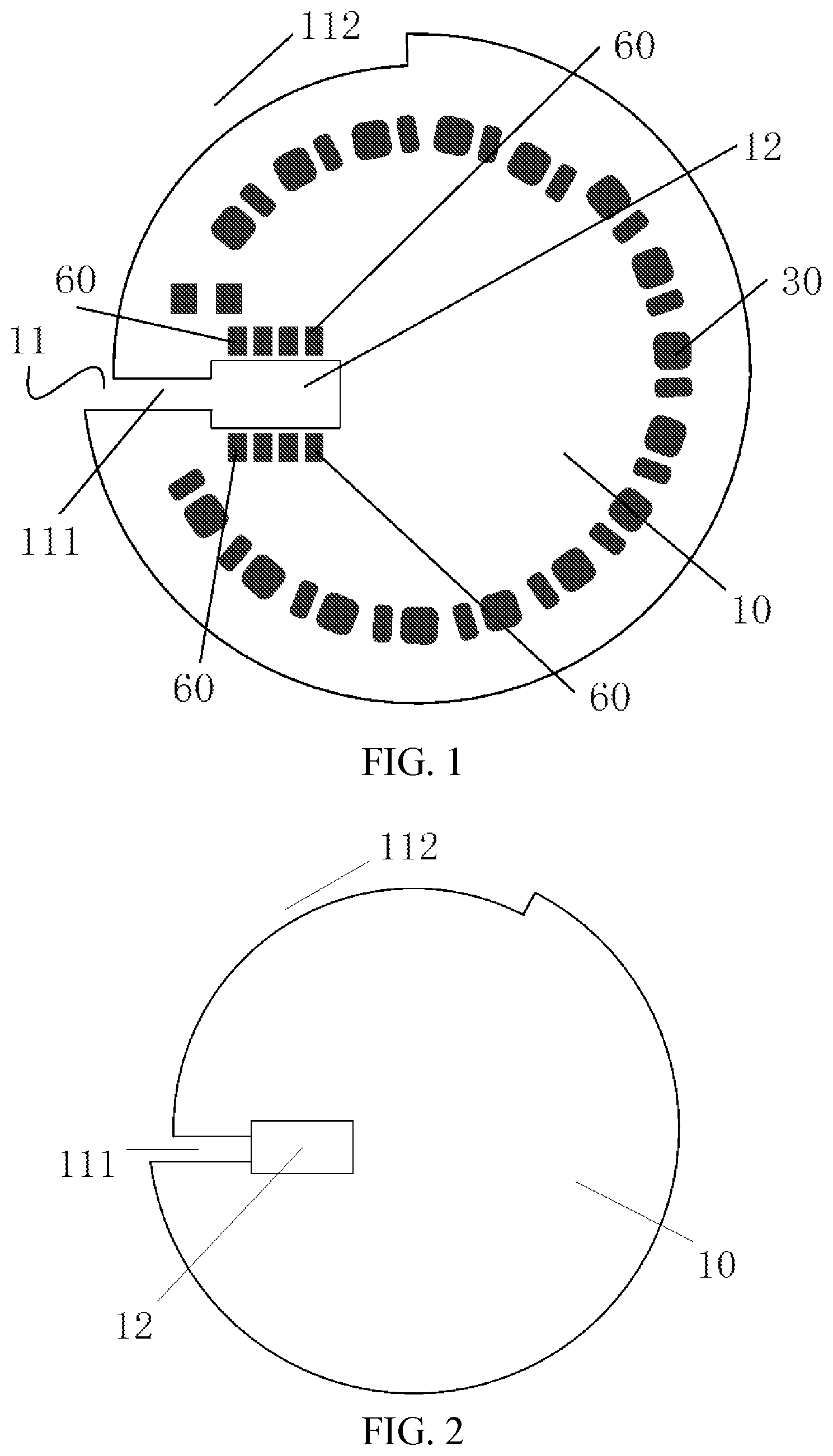 Patent US11774079 Figure 1 – Light board structure and light fixture having the same