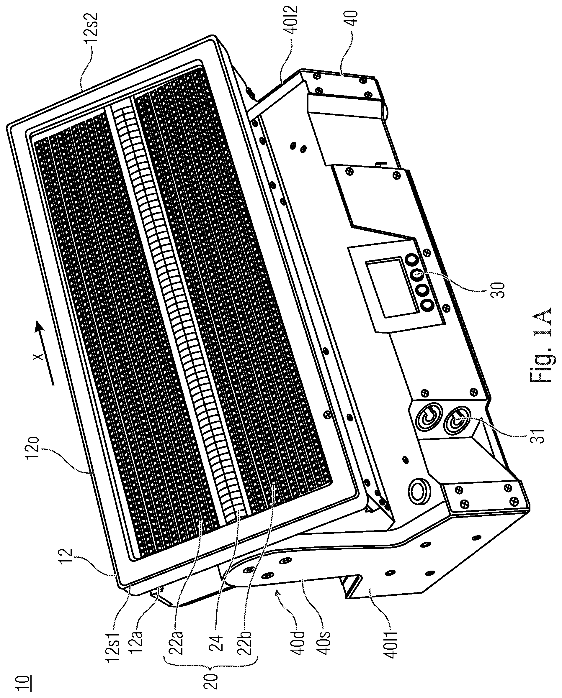 Patent US11774081 Figure 1 – Illumination device