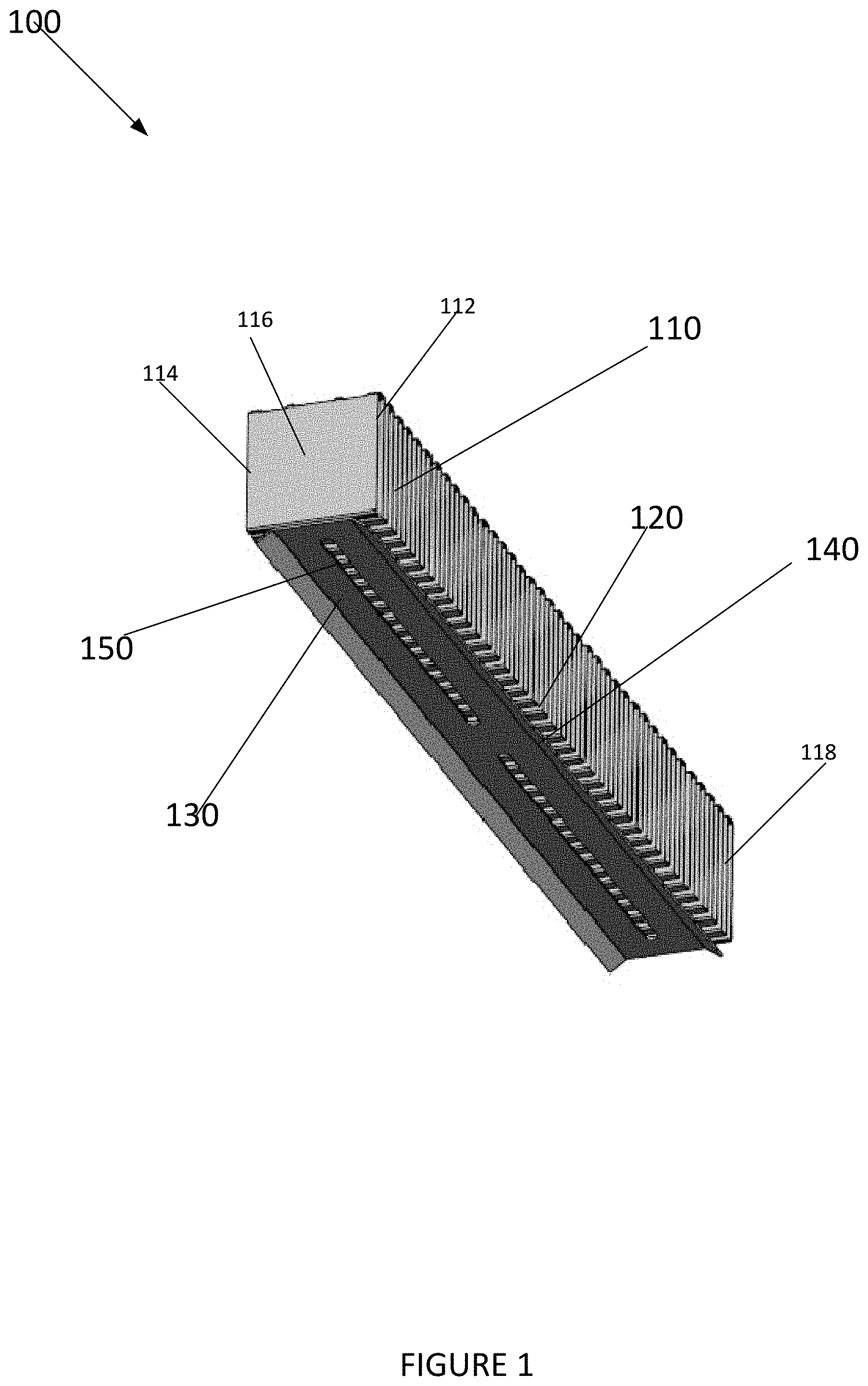 Patent US11774082 Figure 1 – Systems and methods for coupling a metal core PCB to a heat sink