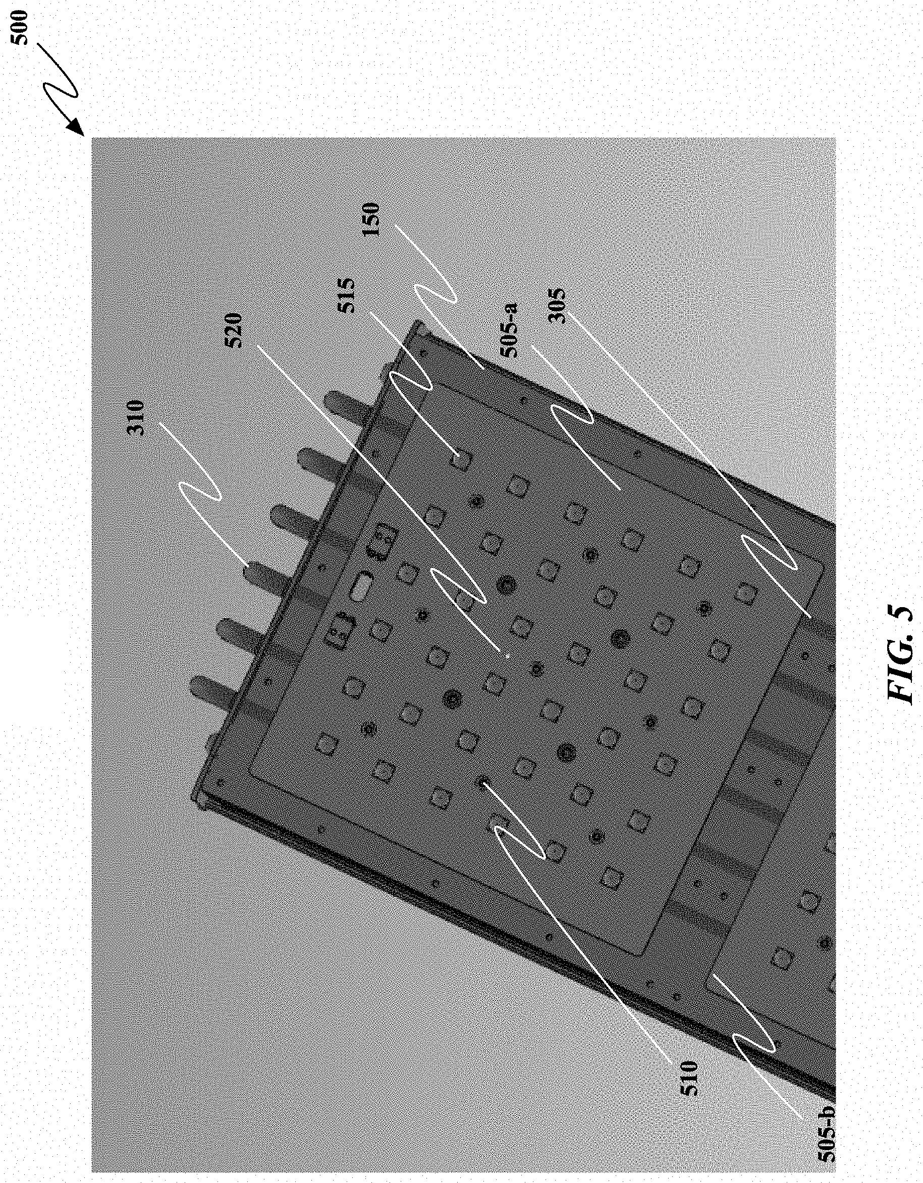Patent US11774084 Figure 5 – LED luminaire thermal management system