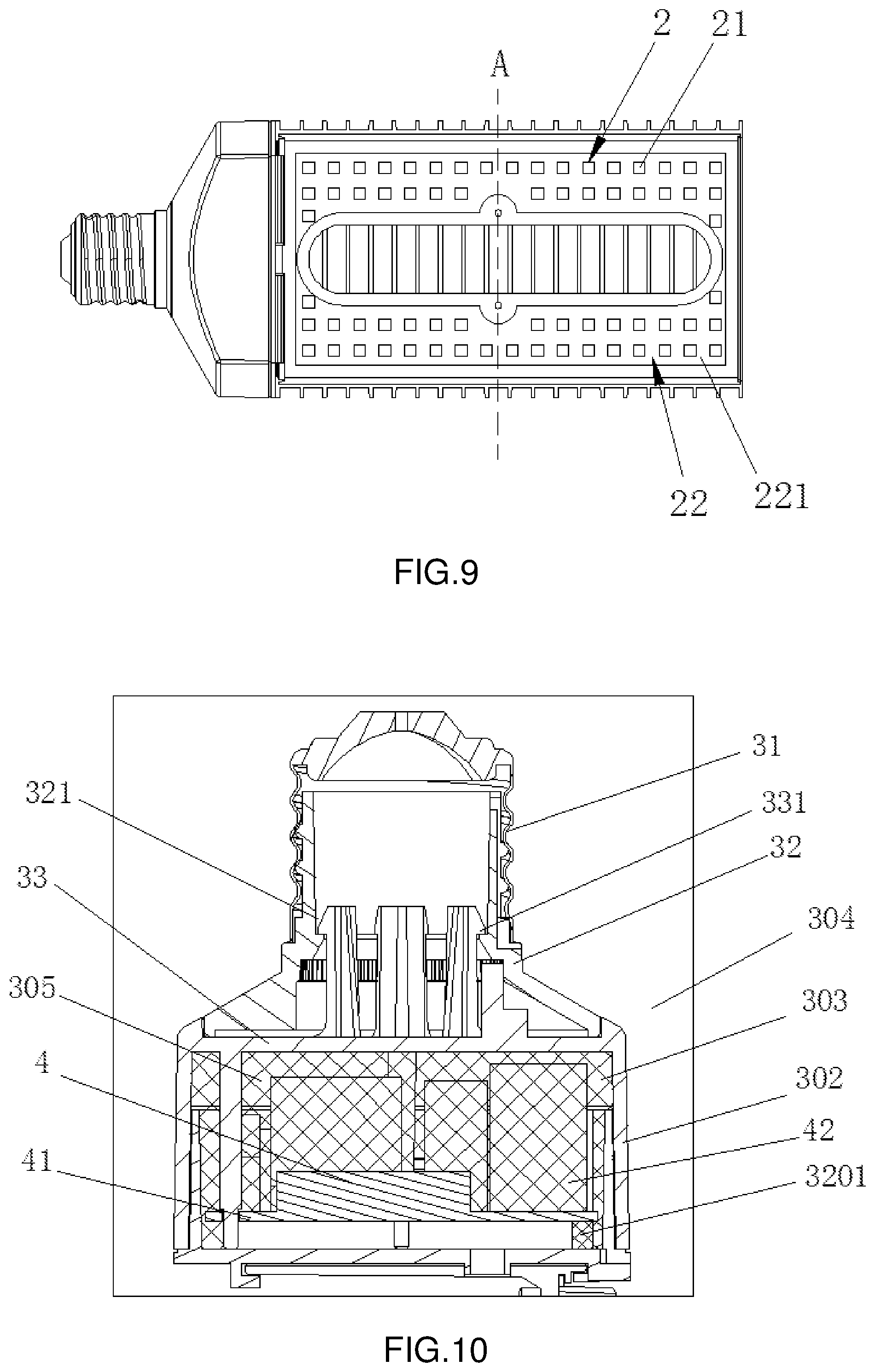 Patent US11774085 Figure 5 – LED lighting device