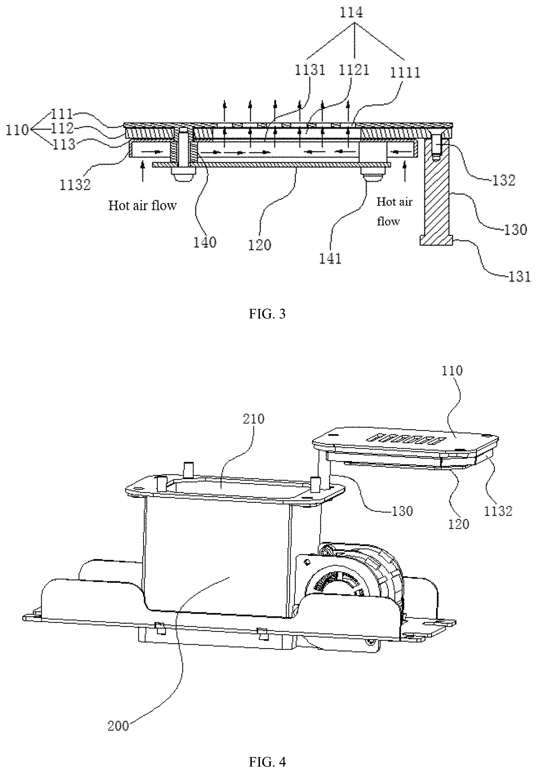 Patent US11774086 Figure 3 – Simple light-blocking and air-exhausting device, and stage light fixture including same