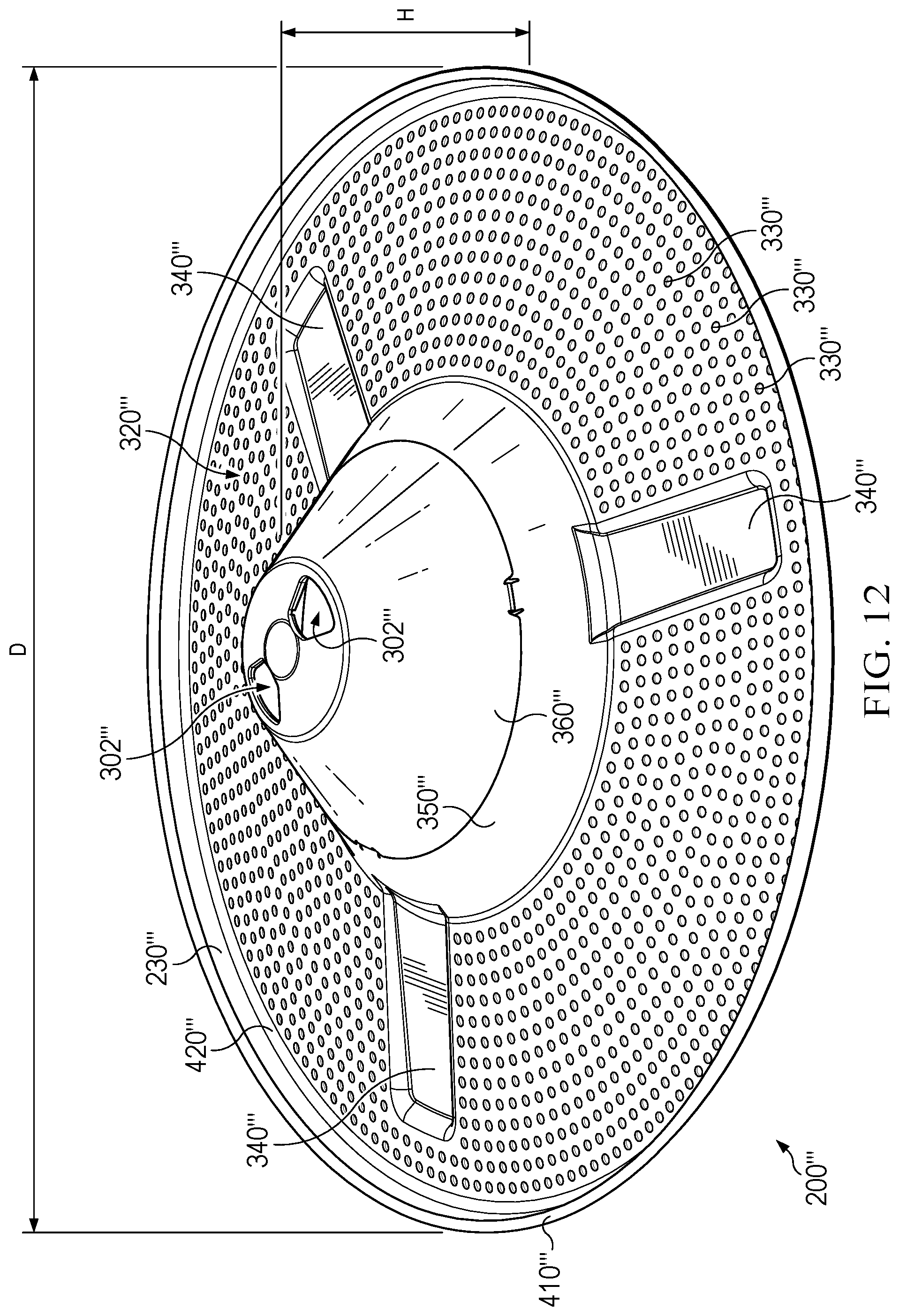 Patent US11774089 Figure 12 – Combustible fuel burning stove with pellet adapter