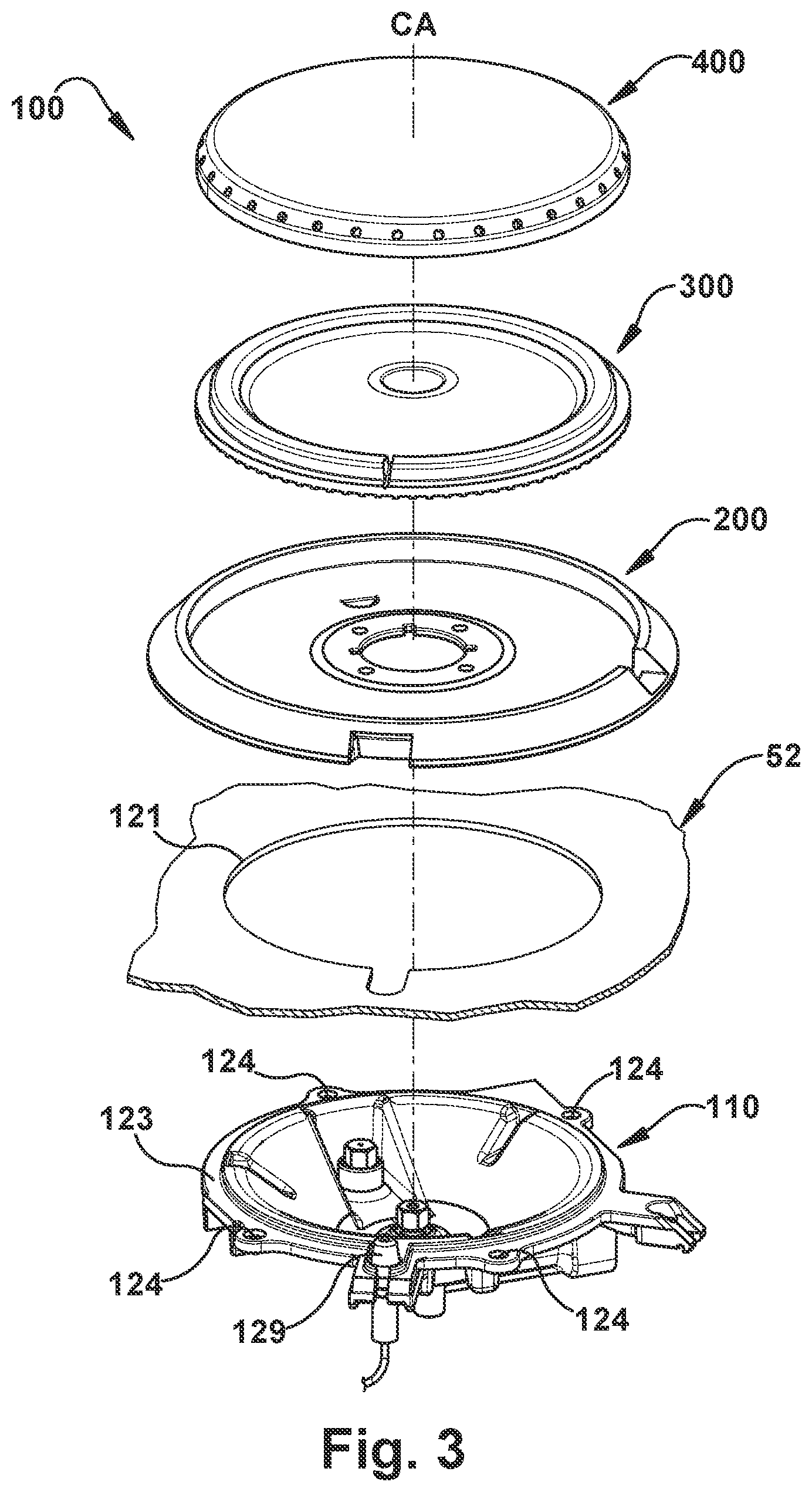 Patent US11774090 Figure 2 – Double-stacked gas burner