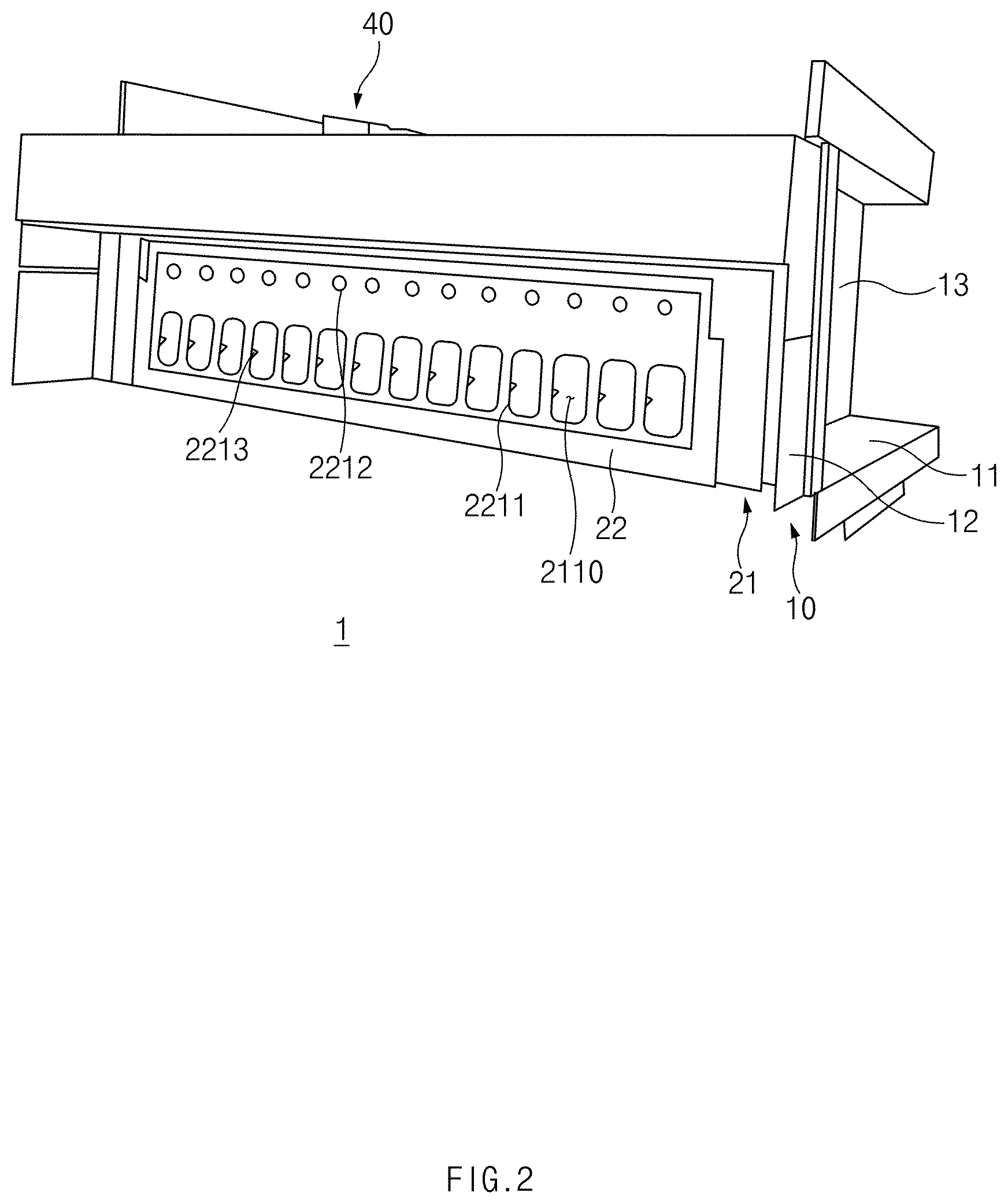Patent US11774091 Figure 2 – Burner assembly