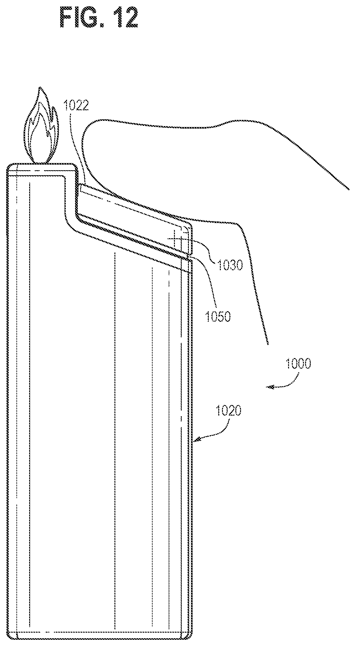 Patent US11774096 Figure 11 – Portable biometric lighter