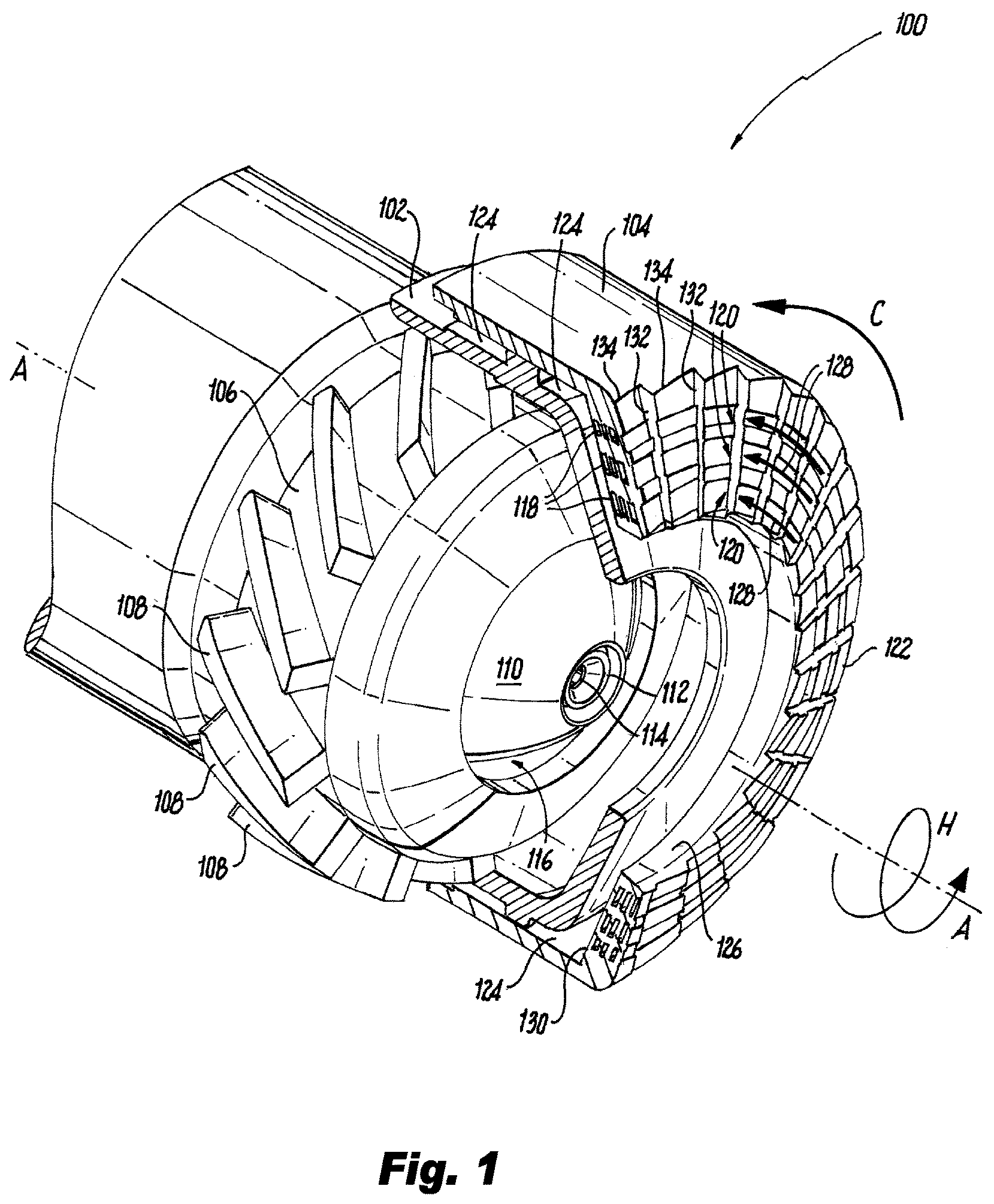Patent US11774097 — Thermal resistant air cap — Figure 1