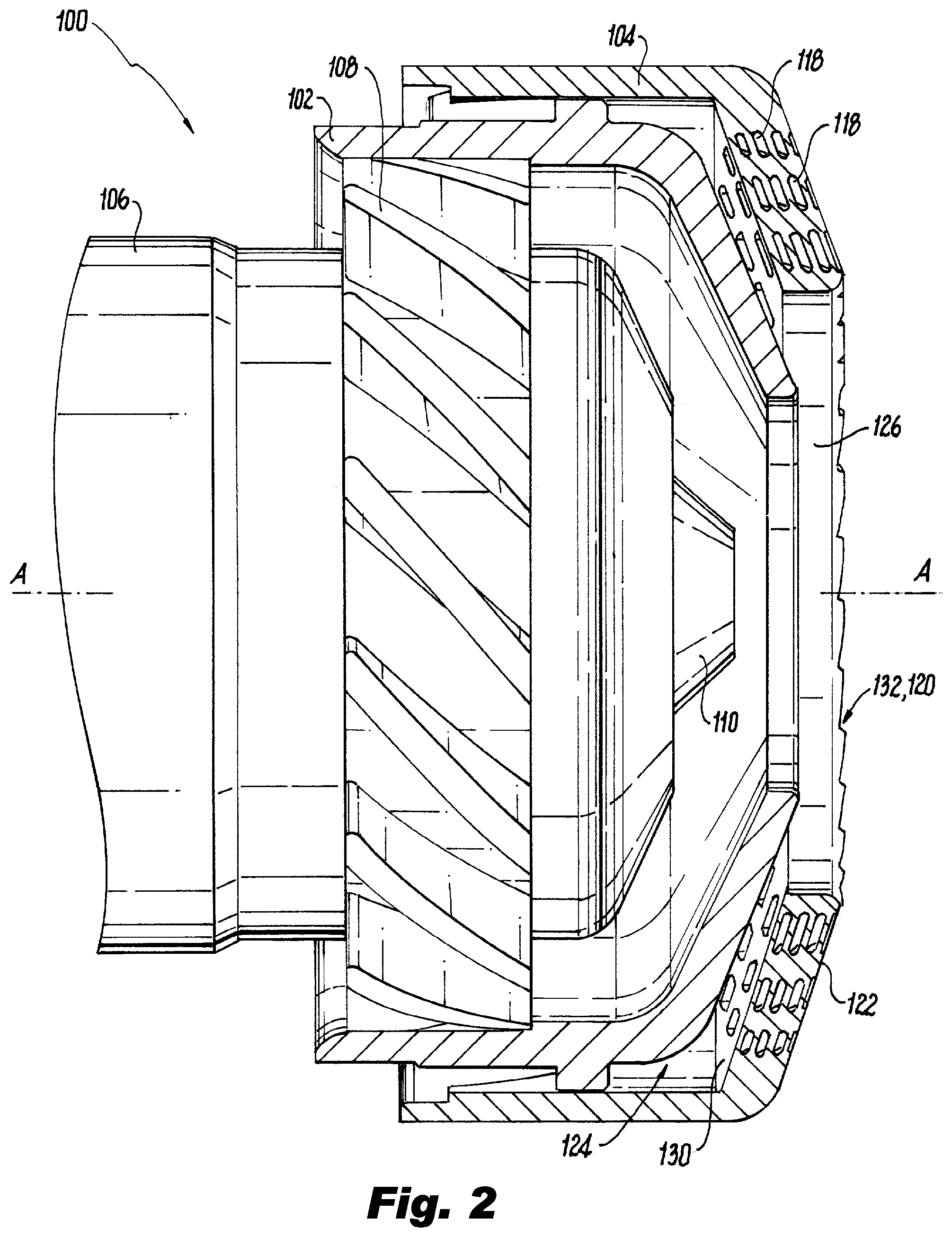 Patent US11774097 Figure 2 – Thermal resistant air cap
