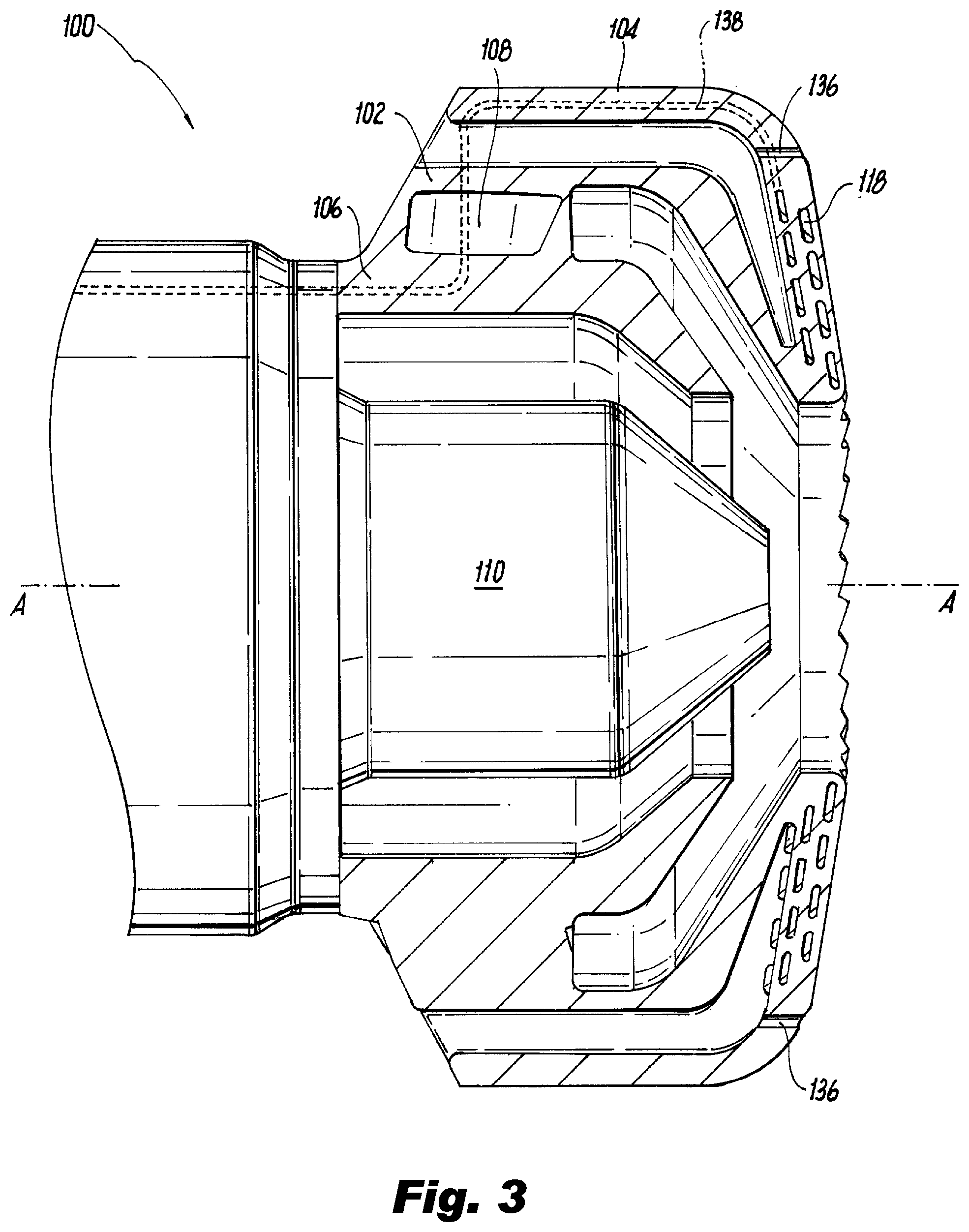 Patent US11774097 Figure 3 – Thermal resistant air cap