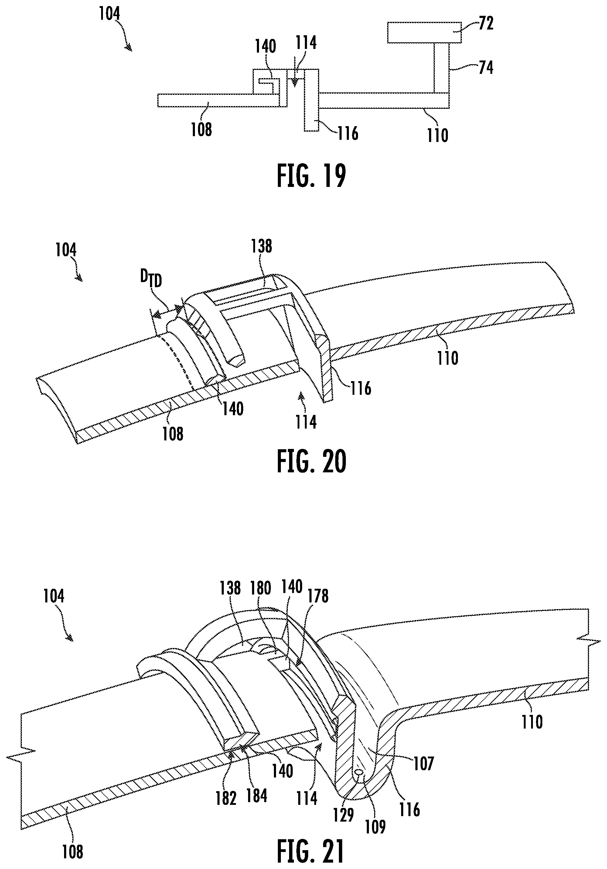 Patent US11774098 Figure 7 – Combustor for a gas turbine engine