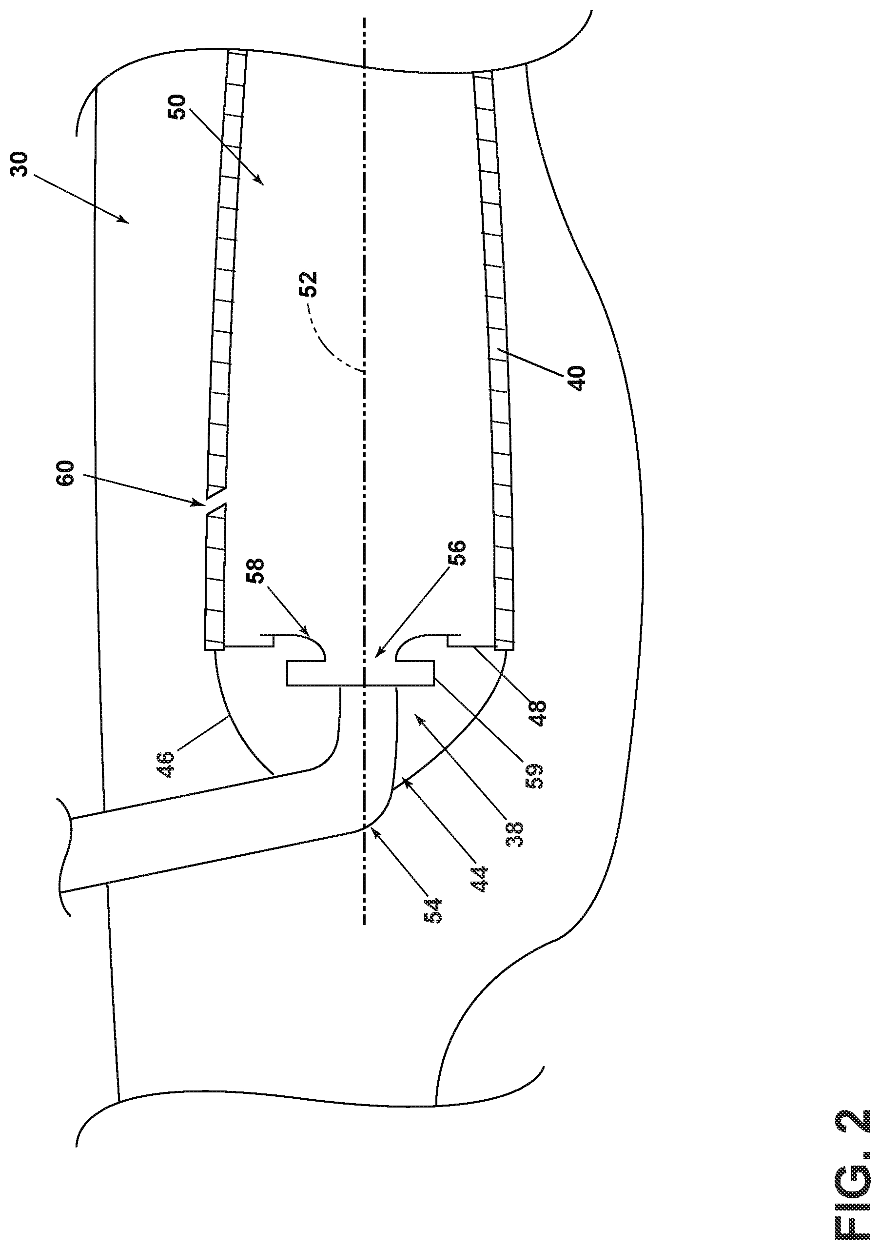 Patent US11774100 Figure 2 – Combustor fuel nozzle assembly